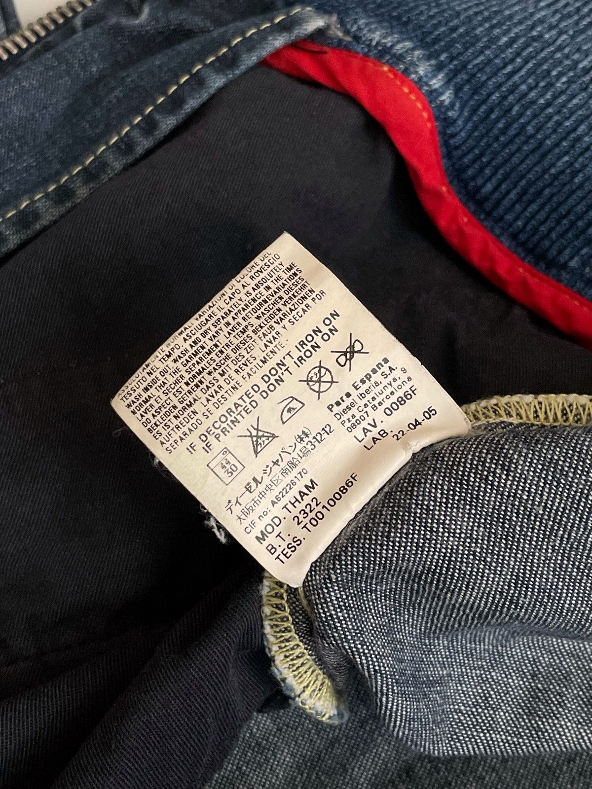 Diesel × Sample Industries Vintage Sample Diesel denim jacket 2000s Size S / US 4 / IT 40 - 10 Thumbnail