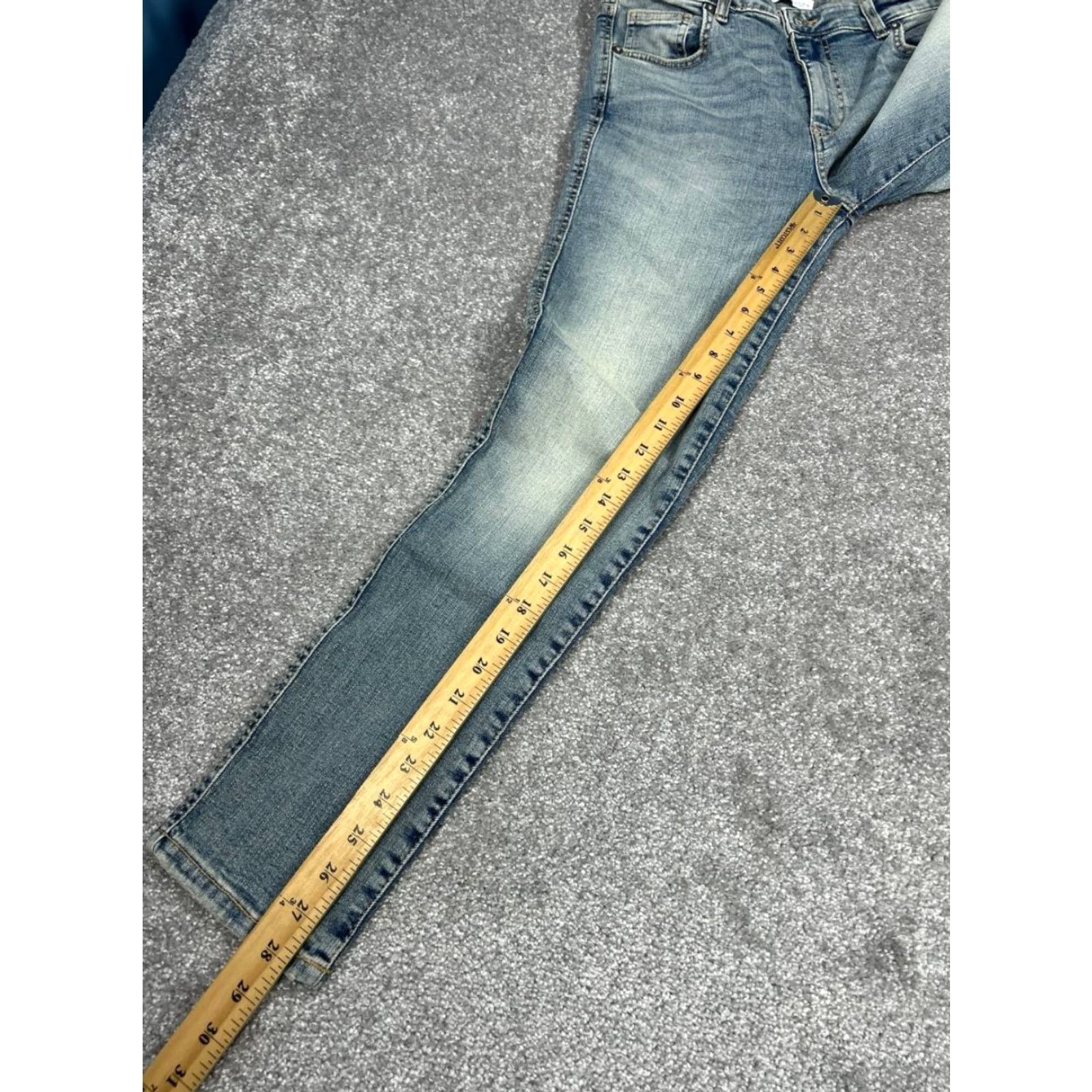 Zara Zara Jeans Mens 40 Blue Denim Mid Rise Straight Leg 30x28 Regular 5-Pocket Design Denim Straight Zara Mens Jeans Size US 40 / EU 56 - 3 Thumbnail