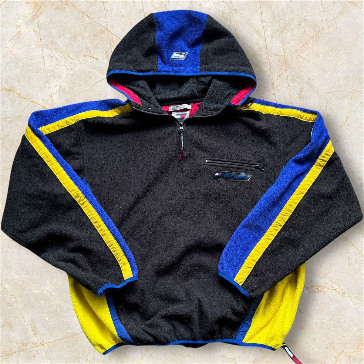 Tommy Hilfiger Vintage 90s Tommy Hilfiger Racing BMW sherpa 1/4 zip fleece Size US M / EU 48-50 / 2 - 1 Thumbnail