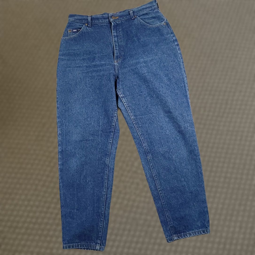 Lee VINTAGE Lee Riders Jeans Tapered Leg Blue Denim Women's 16P Petite Made In USA 90s USA Size 38" / US 16 / IT 52 - 1 Thumbnail