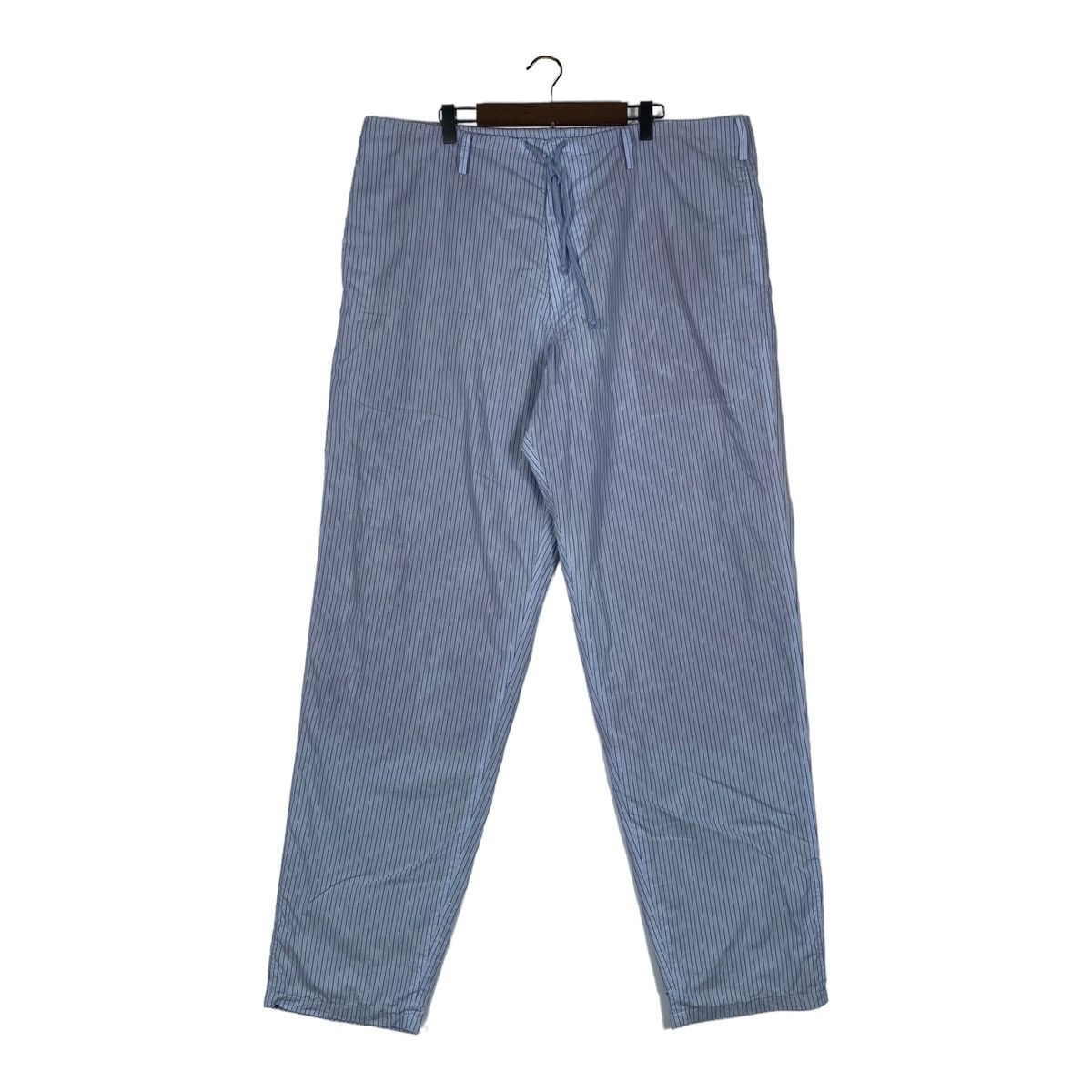 Yohji Yamamoto Vintage Yohji Yamamoto Pour Homme Striped Drawstring Pants Size US 30 / EU 46 - 1 Thumbnail