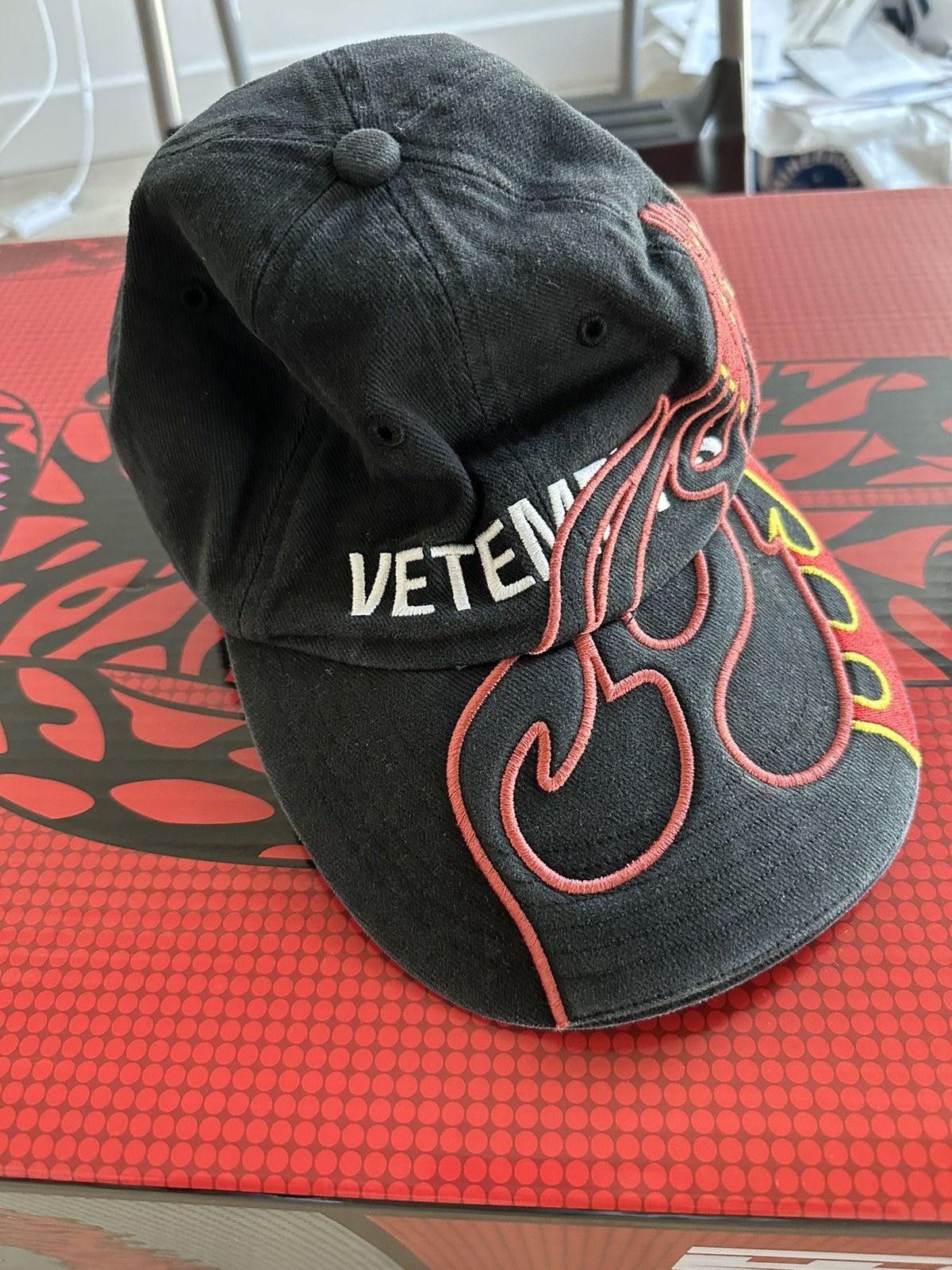 image of Reebok Flame Cap in Black, Men's