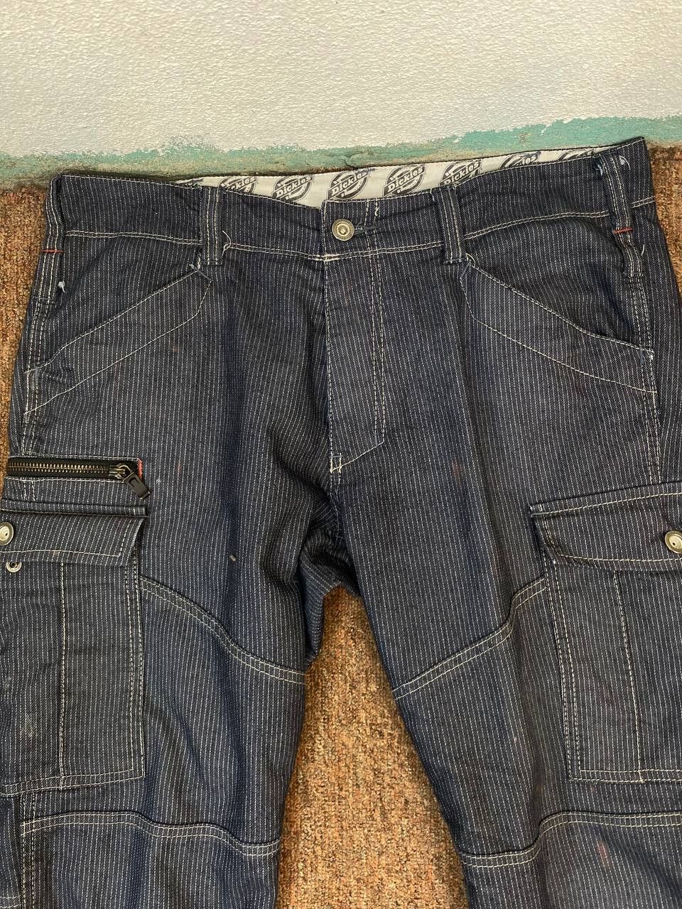 Dickies dickies hickory striped cargo pants distressed Size US 35 - 8 Thumbnail