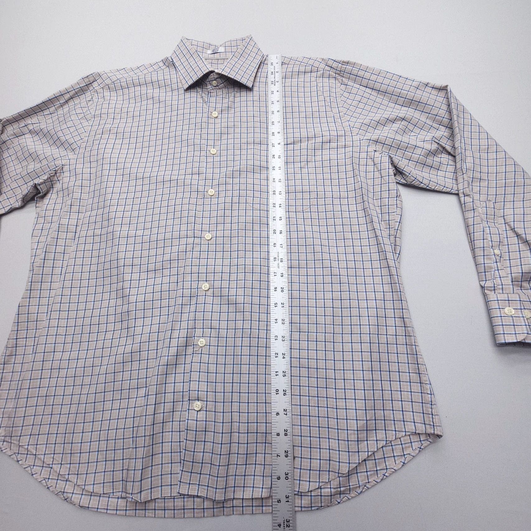 Peter Millar Peter Millar Shirt Mens XL Plaid Cotton Long Sleeve Button-Up Classic Casual Business Size US XL / EU 56 / 4 - 6 Thumbnail