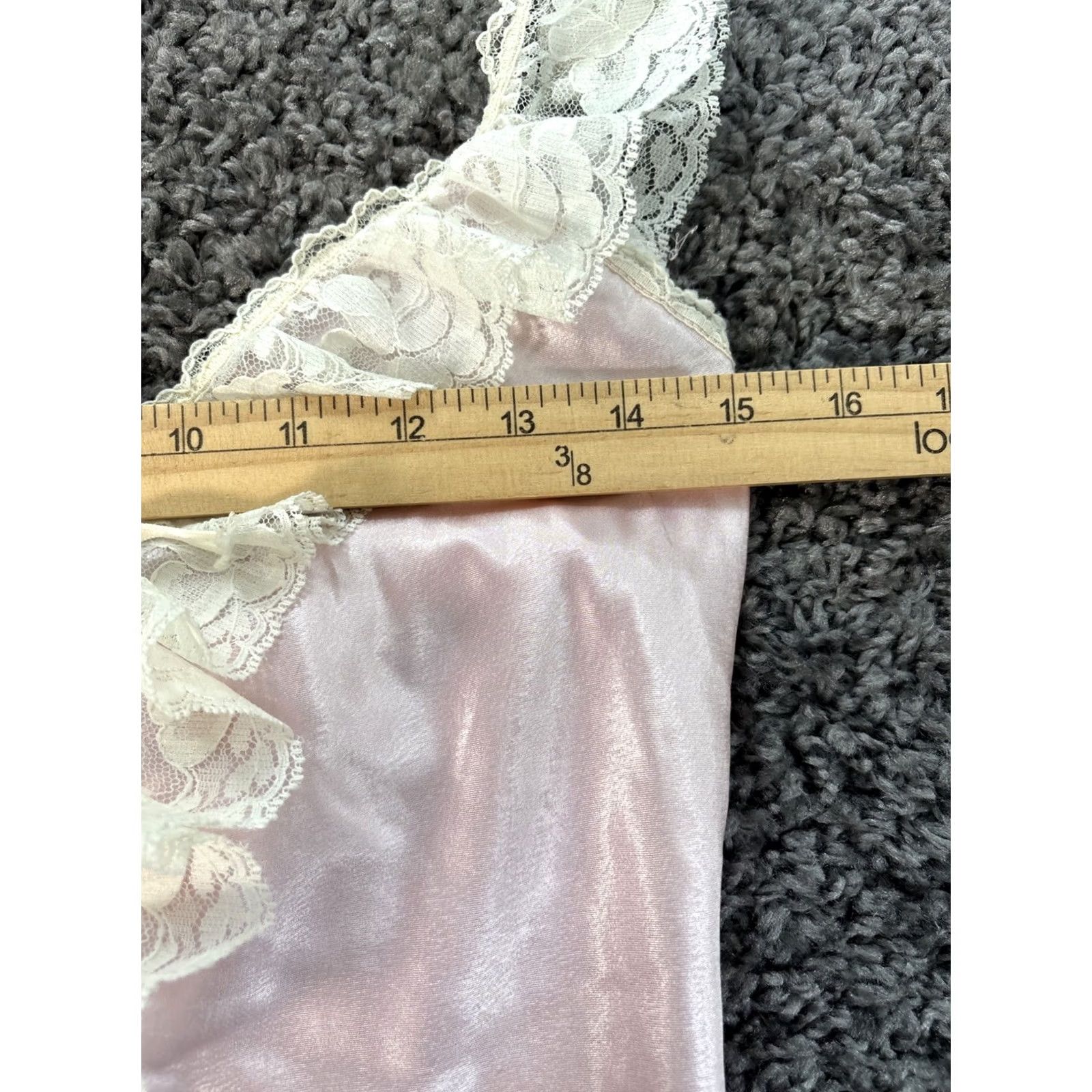 Vintage VINTAGE 80s 90s Lingerie Teddy Lace Satin Womens M Pink Lace & Satin Eveningwear Size M Women Pink Mens Womens Size ONE SIZE - 3 Thumbnail