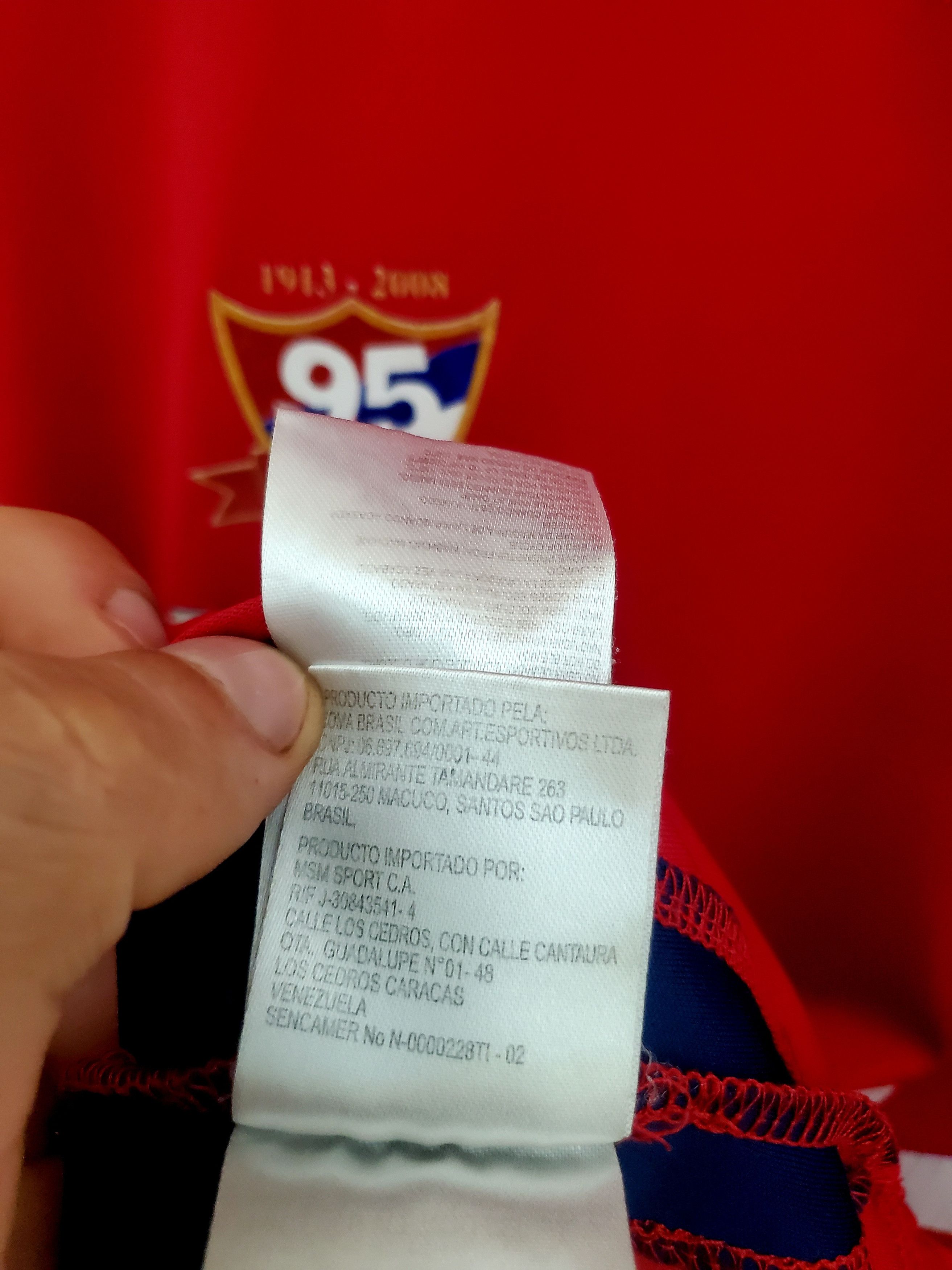 Joma Independiente Medellín 2008 Home Joma 95th Anniversary Xl Size US XL / EU 56 / 4 - 7 Thumbnail