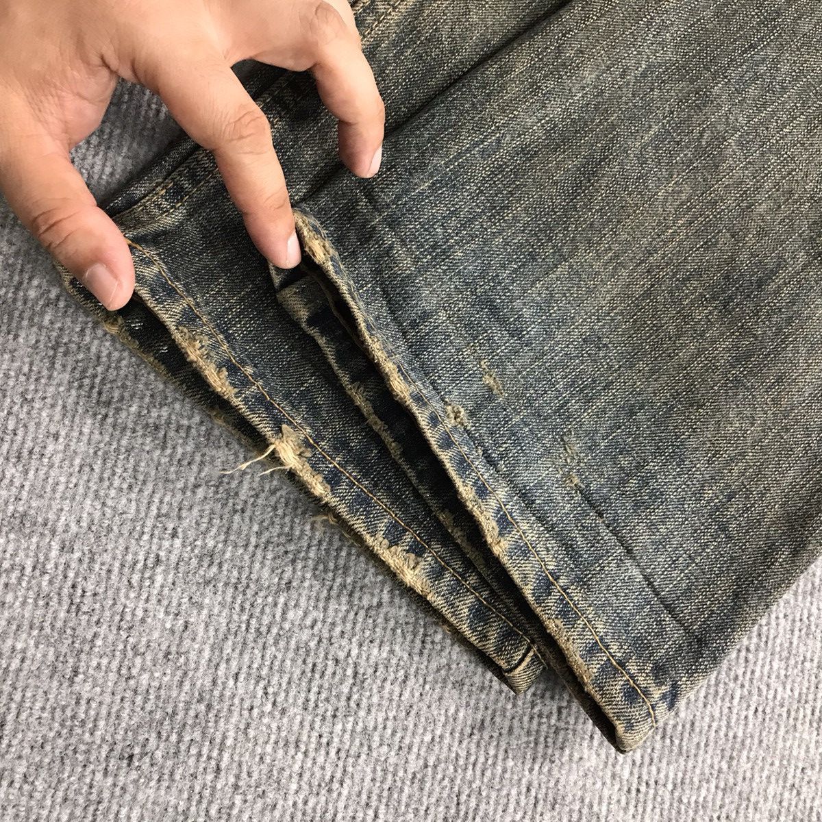 Designer × Japanese Brand RUSTY💀ROUGE VIF MADE IN JAPAN DENIM RUSTY JEANS PANTS Size US 30 / EU 46 - 20 Thumbnail