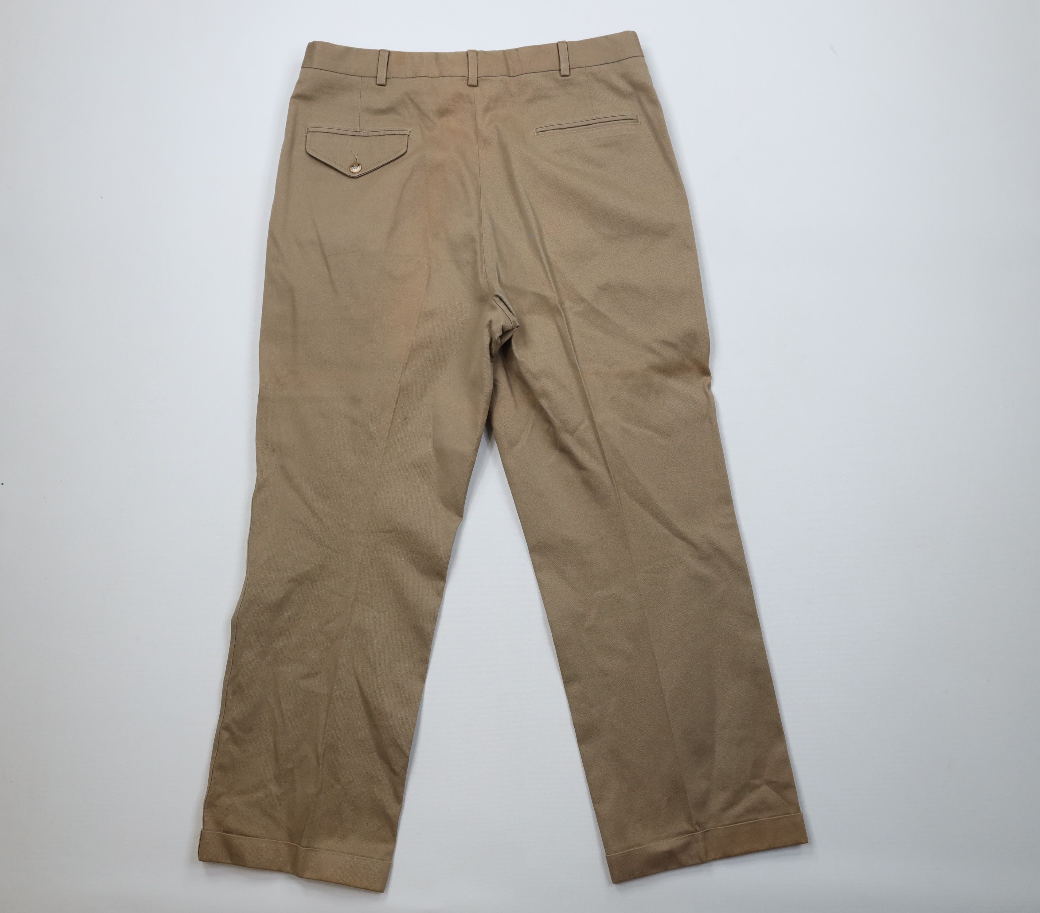 Lands' End Vintage 70s Lands End Heavy Wide Leg Chino Pants Cotton USA Size US 36 / EU 52 - 11 Thumbnail