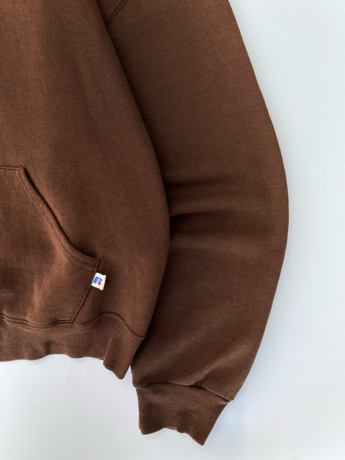 Russell Athletic Sunfaded Choco Brown Russell Athletic Boxy Zip Hoodie Size US L / EU 52-54 / 3 - 3 Thumbnail