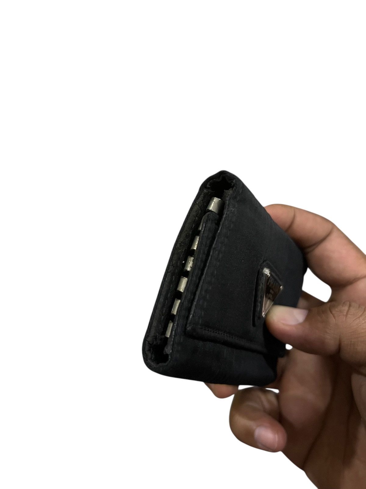 Prada PRADA TESSUTO NYLON KEY CASE HOLDER BLACK Size ONE SIZE - 19 Thumbnail