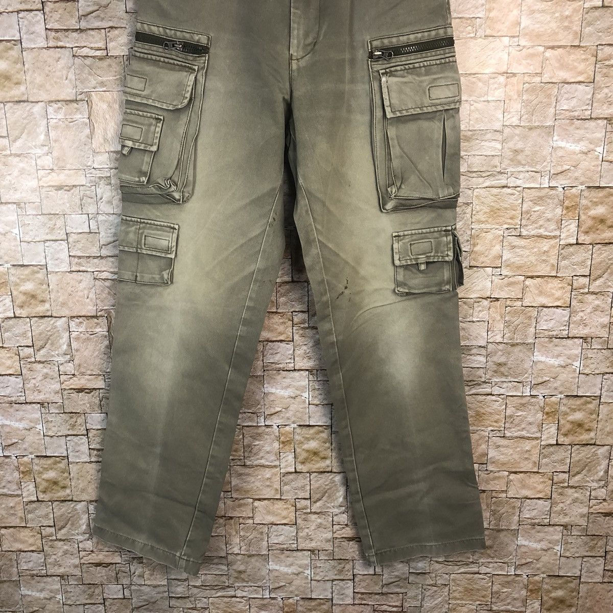 Japanese Brand Long John faded utility Cargo Multipocket Pants #A82 Size US 29 - 3 Thumbnail
