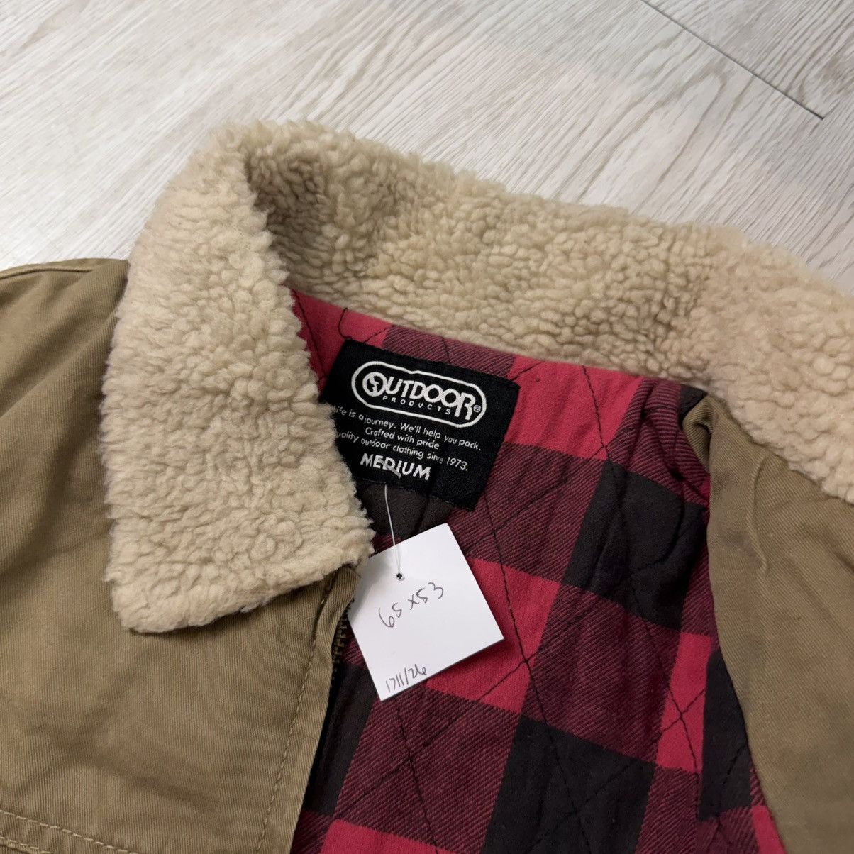Japanese Brand Outdoor with sherpa canvas work jacket Size US M / EU 48-50 / 2 - 6 Thumbnail