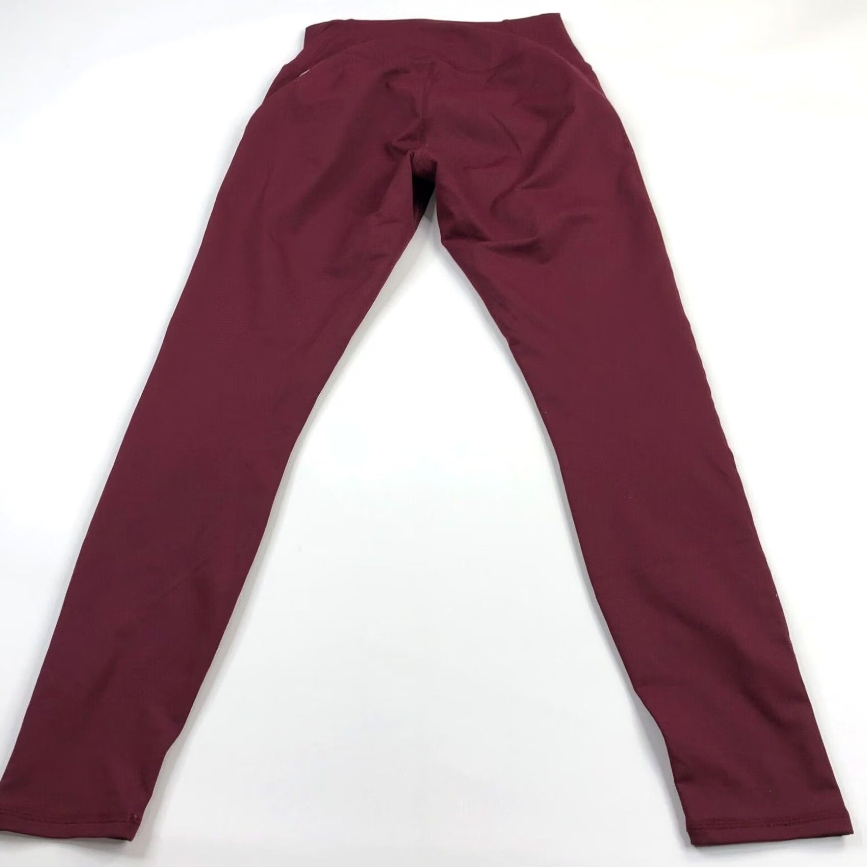 Fabletics Fabletics Leggings Women’s Size Small / Medium High Waisted Burgundy 29W 27L Size 28" / US 6 / IT 42 - 7 Thumbnail