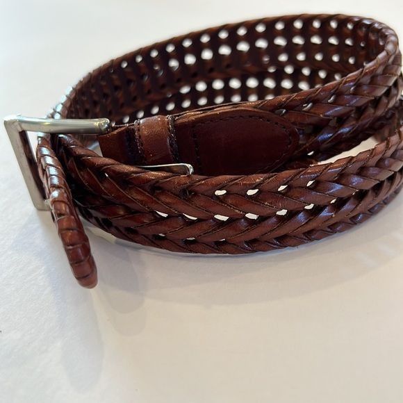 Fossil Fossil Genuine Leather Men s Braided Woven Brown Belt size 3 Grailed
