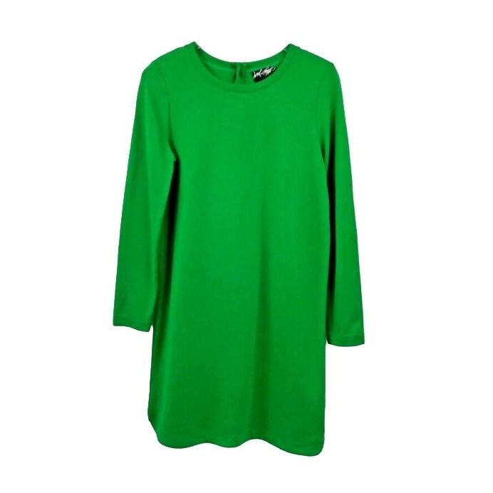 Lord & Taylor ❤️Lord & Taylor 424 Fifth Kelly Green Long Sleeve Shift Mini Size S / US 4 / IT 40 - 3 Thumbnail