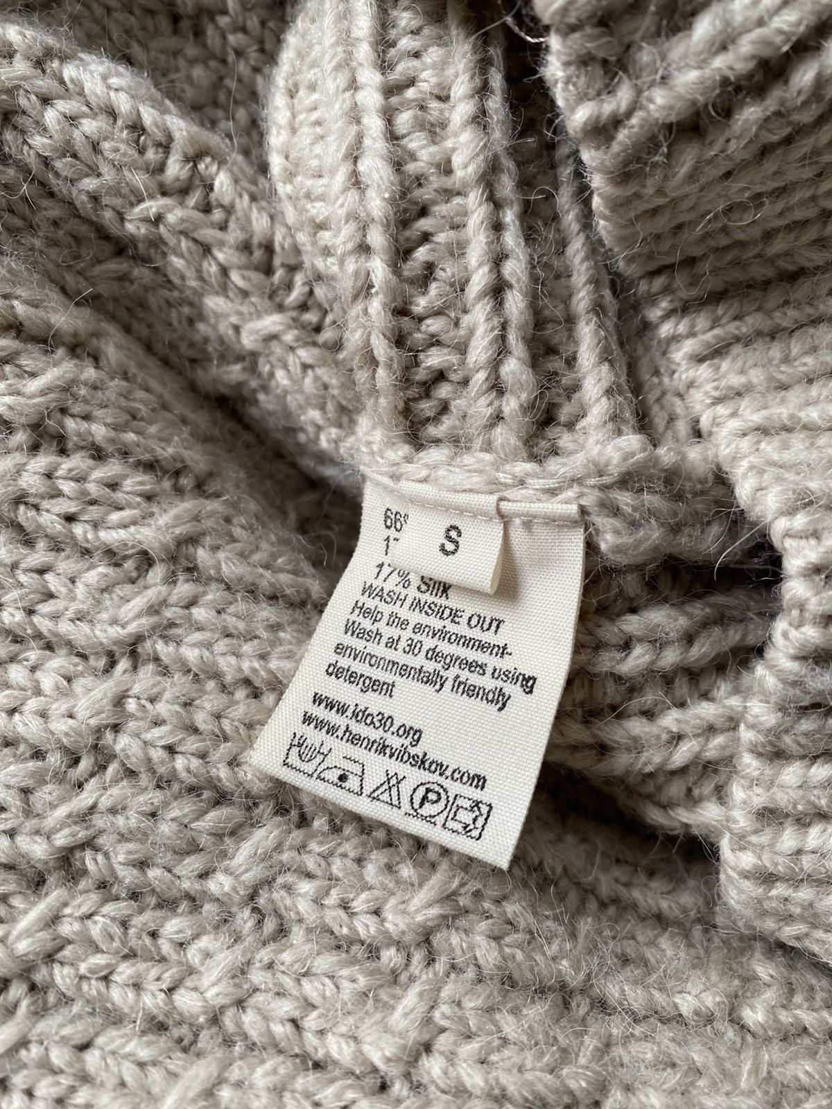 Henrik Vibskov Henrik Vibskov A/W 2010 Beige Cable Alpaca Podium Sweater Size US S / EU 44-46 / 1 - 6 Thumbnail