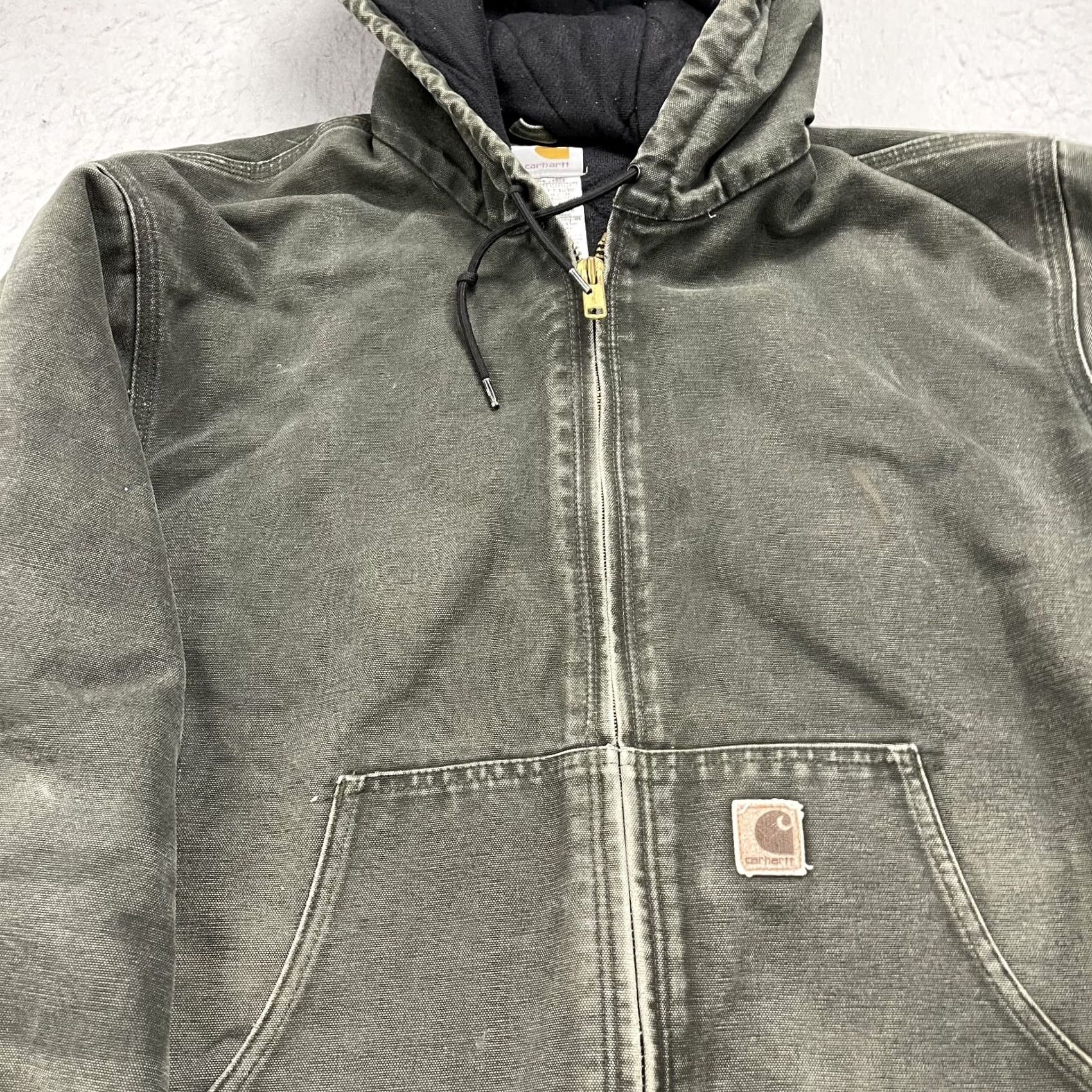 Carhartt VINTAGE Carhartt Jacket Mens XL Green J130 Hooded Distressed Workwear 90s USA Bomber Jacket Mens XS? Size US XL / EU 56 / 4 - 2 Thumbnail
