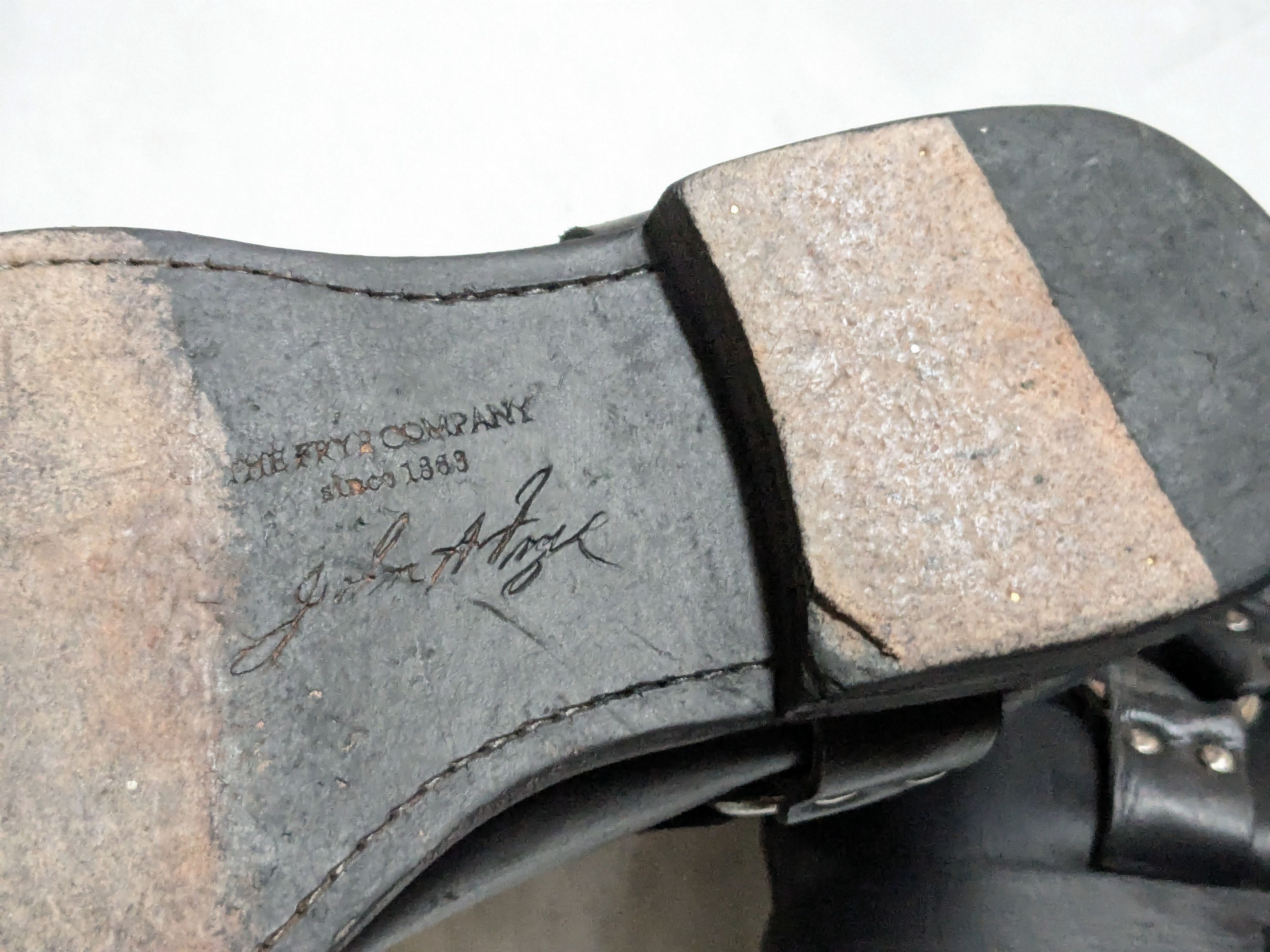 Frye Frye Harness Black Leather 10 D Leather Buckle Belted Size US 10 / EU 43 - 20 Thumbnail
