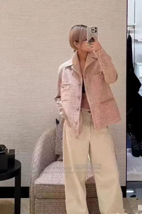 Chanel Chanel Tweed single-breasted plaid long-sleeved pocket lap Size XS / US 0-2 / IT 36-38 - 9 Thumbnail