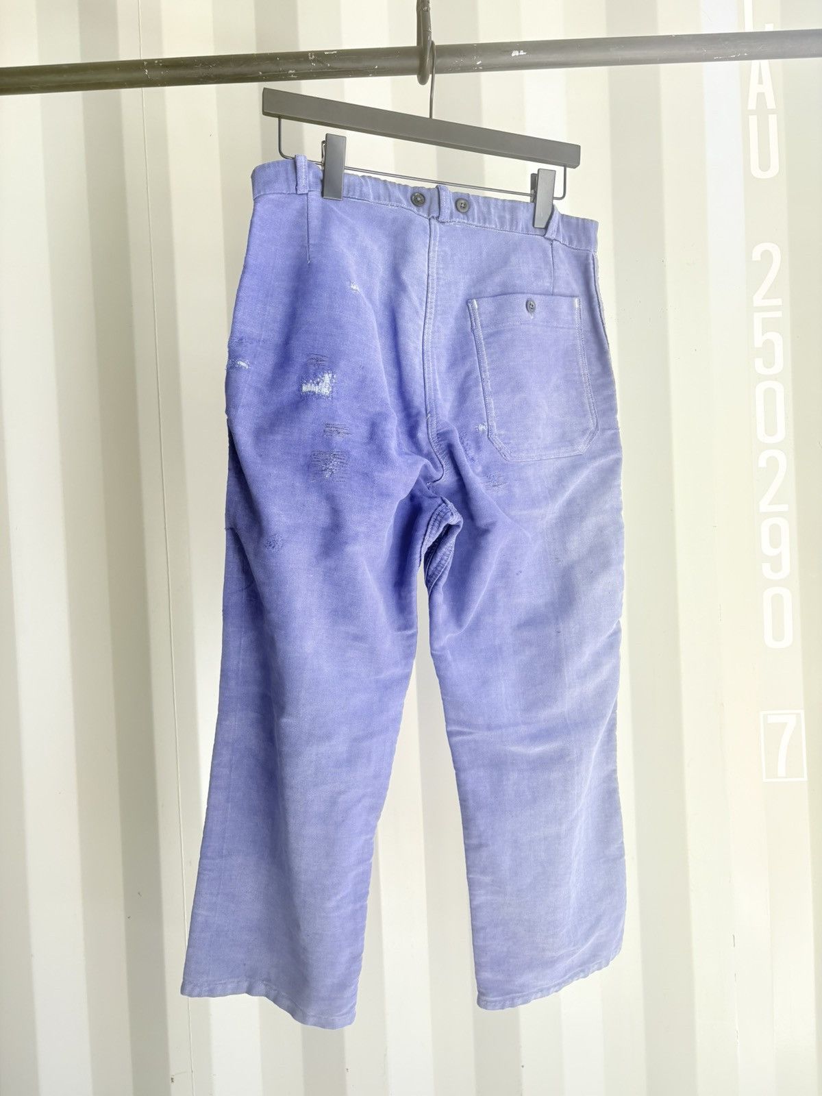 Vintage French Chore Pants Workwear Distressed Sun Faded grunge Size US 30 / EU 46 - 3 Thumbnail