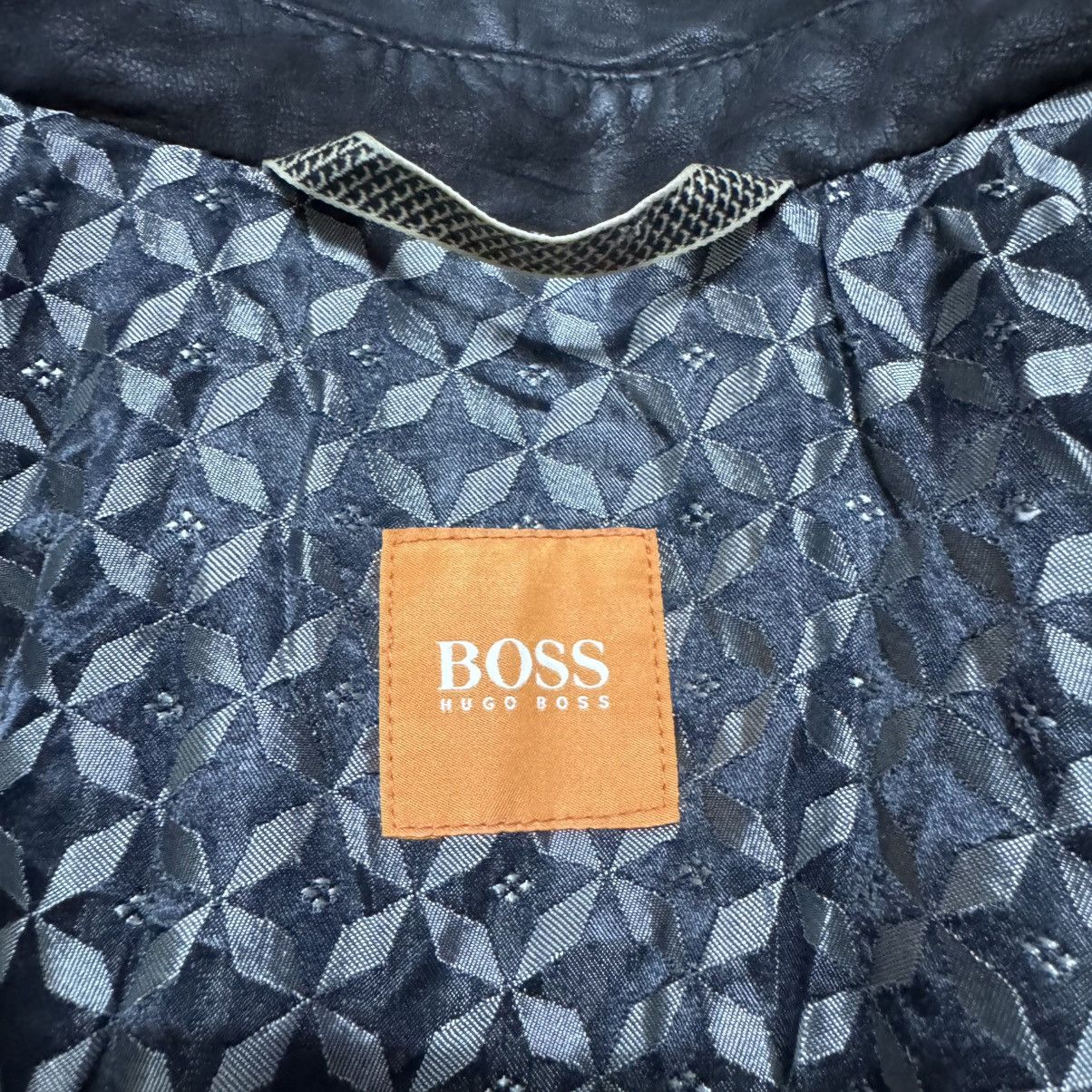 Hugo Boss Hugo Boss Leather Jacket Fade Black Size US M / EU 48-50 / 2 - 18 Thumbnail