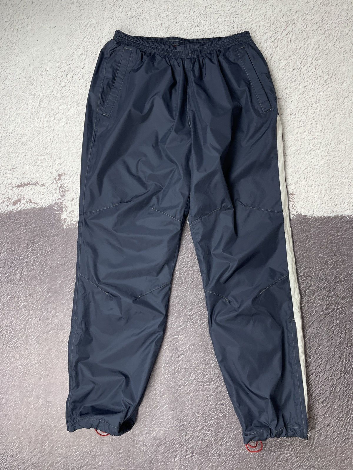 Reebok Reebok DMX vintage nylon drill baggy fit track pants navy Size US 34 / EU 50 - 3 Thumbnail