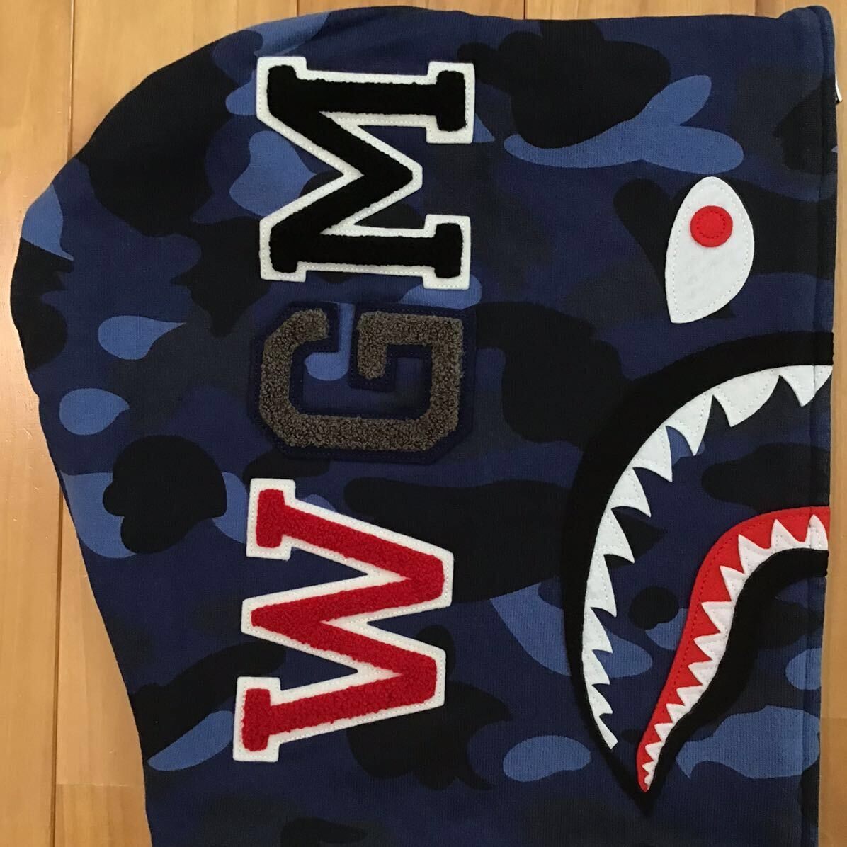 Bape BAPE Shark full zip hoodie blue camo a bathing ape Size US M / EU 48-50 / 2 - 5 Thumbnail