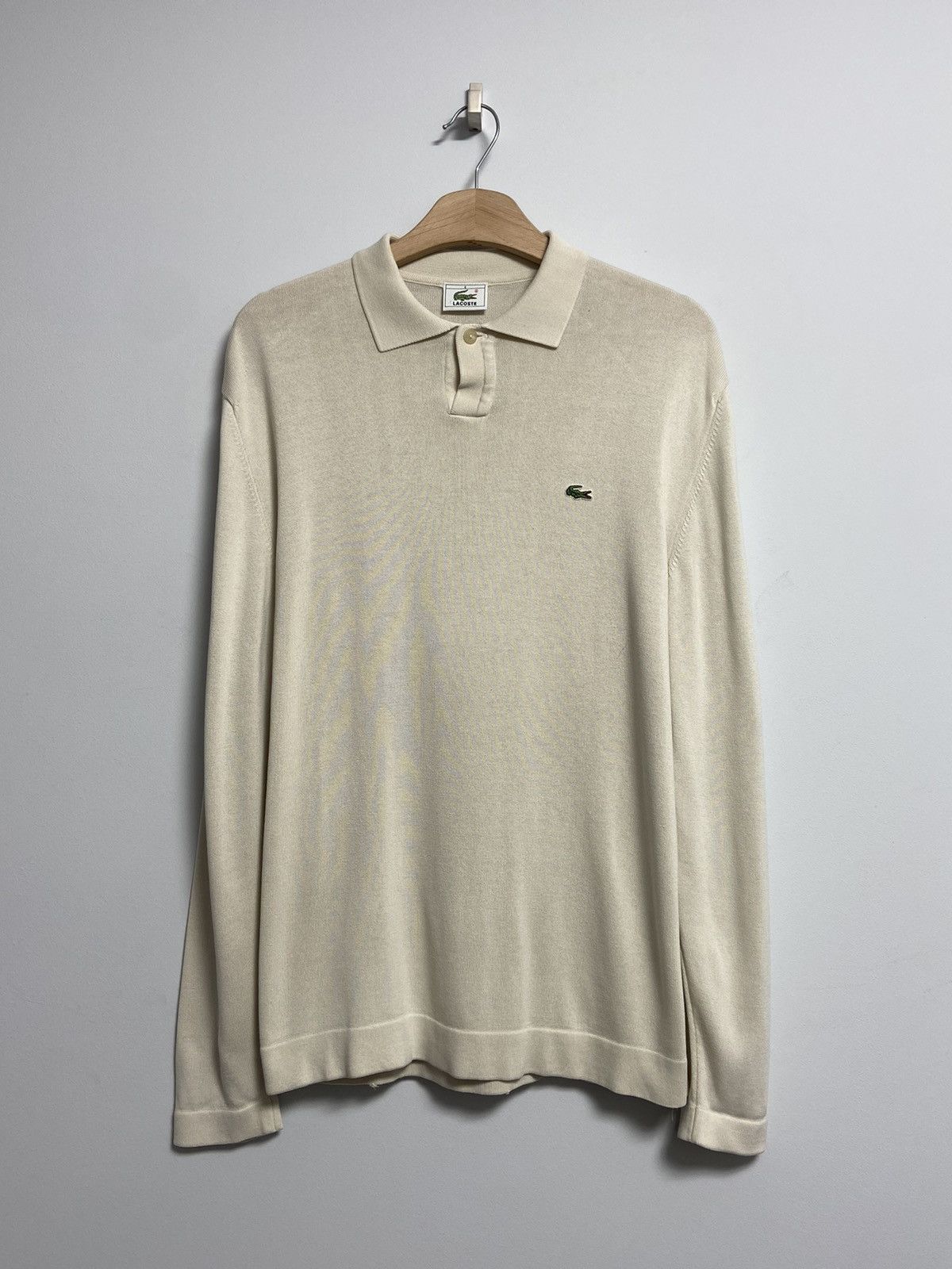 Lacoste Lactose Vintage Long Sleeve Polo y2K style hype Size US L / EU 52-54 / 3 - 1 Thumbnail
