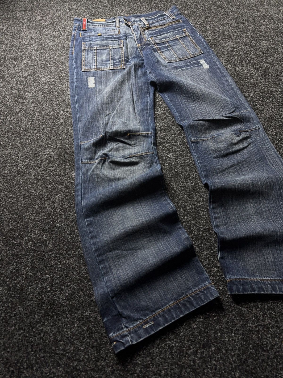 Japanese Brand Avant-garde 00s Retro Vintage baggy Japanese Y2K Denim pants Size US 33 - 2 Thumbnail