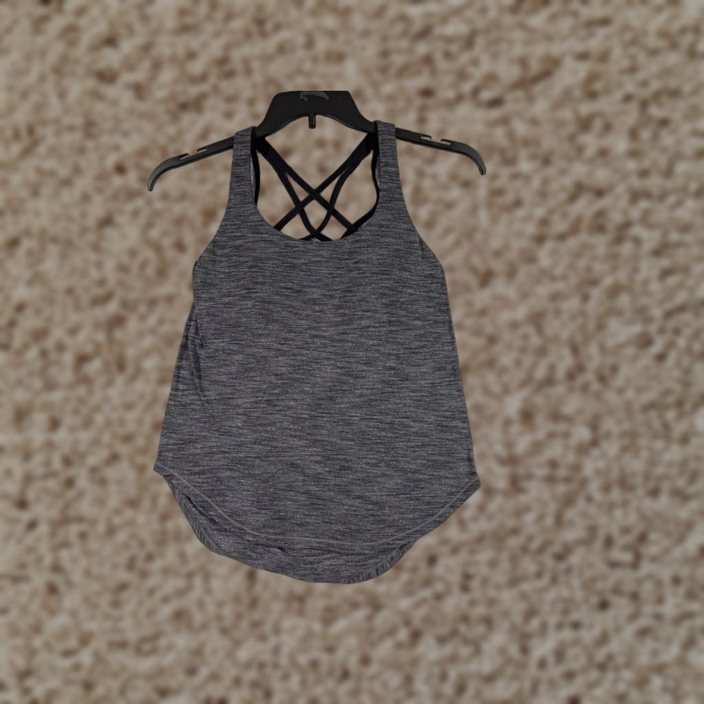 Lululemon Lululemon Shirt Women Gray Tank Luxtreme Built-In Bra All Seasons Sleeveless Racerback Casual Workwear Regular Size 4 Size S / US 4 / IT 40 - 1 Thumbnail