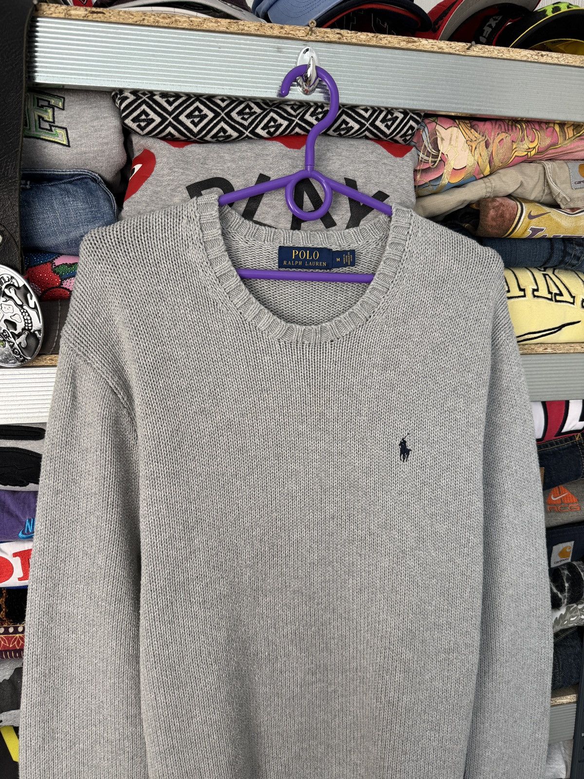 Polo Ralph Lauren Polo Ralph Lauren Knit Gray Sweater Cotton Mens Size US M / EU 48-50 / 2 - 3 Thumbnail