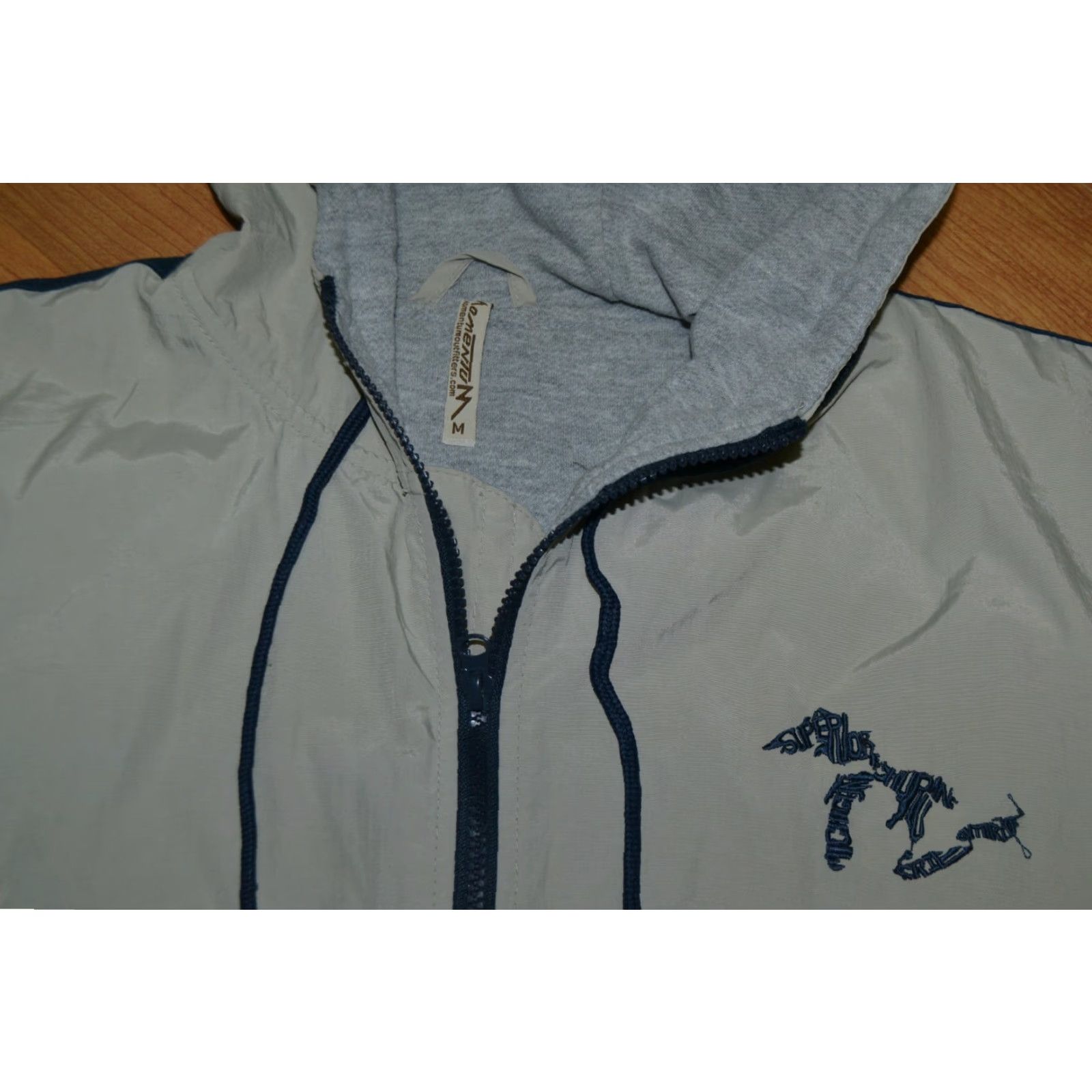 Greats Momentum Jacket Mens M Gray Nylon Lined Great Lakes Logo Fishing Michigan 90s? Size US M / EU 48-50 / 2 - 3 Thumbnail