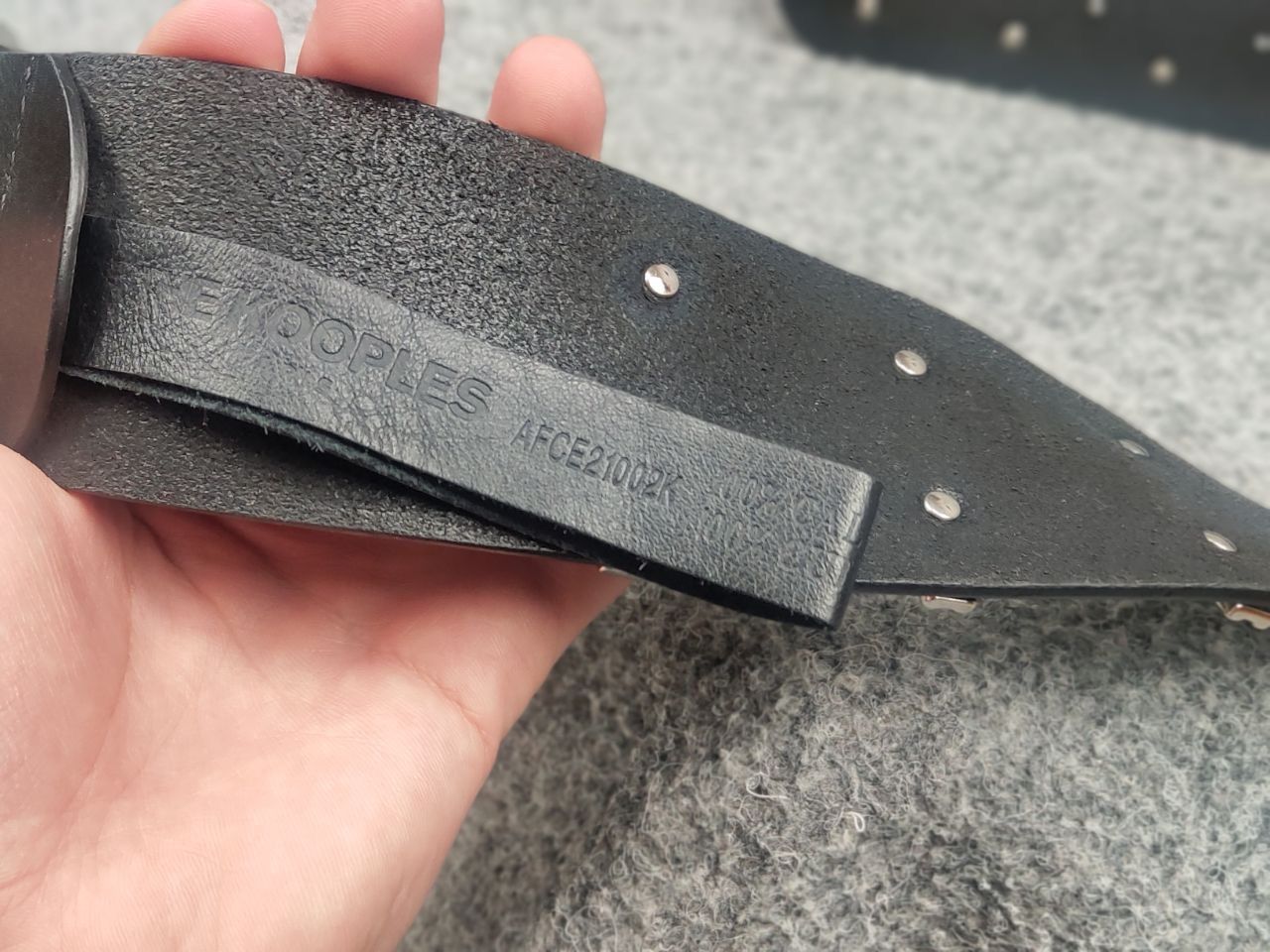 The Kooples The Kooples Design voluminous leather belt with metal logos Size ONE SIZE - 12 Thumbnail