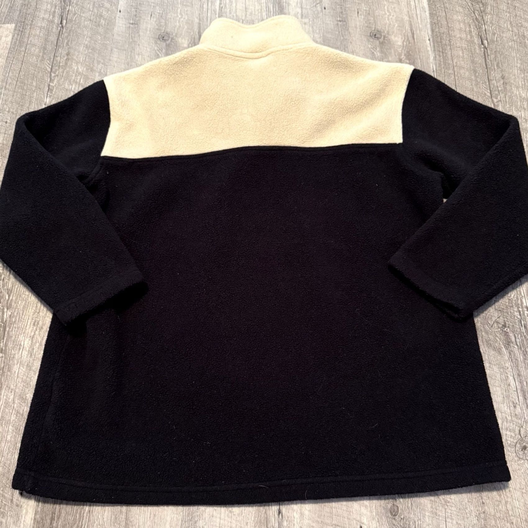 Ralph Lauren Lauren Ralph Lauren Women Medium Black Beige 1/4 Zip Fleece Pullover USA Size M / US 6-8 / IT 42-44 - 5 Thumbnail