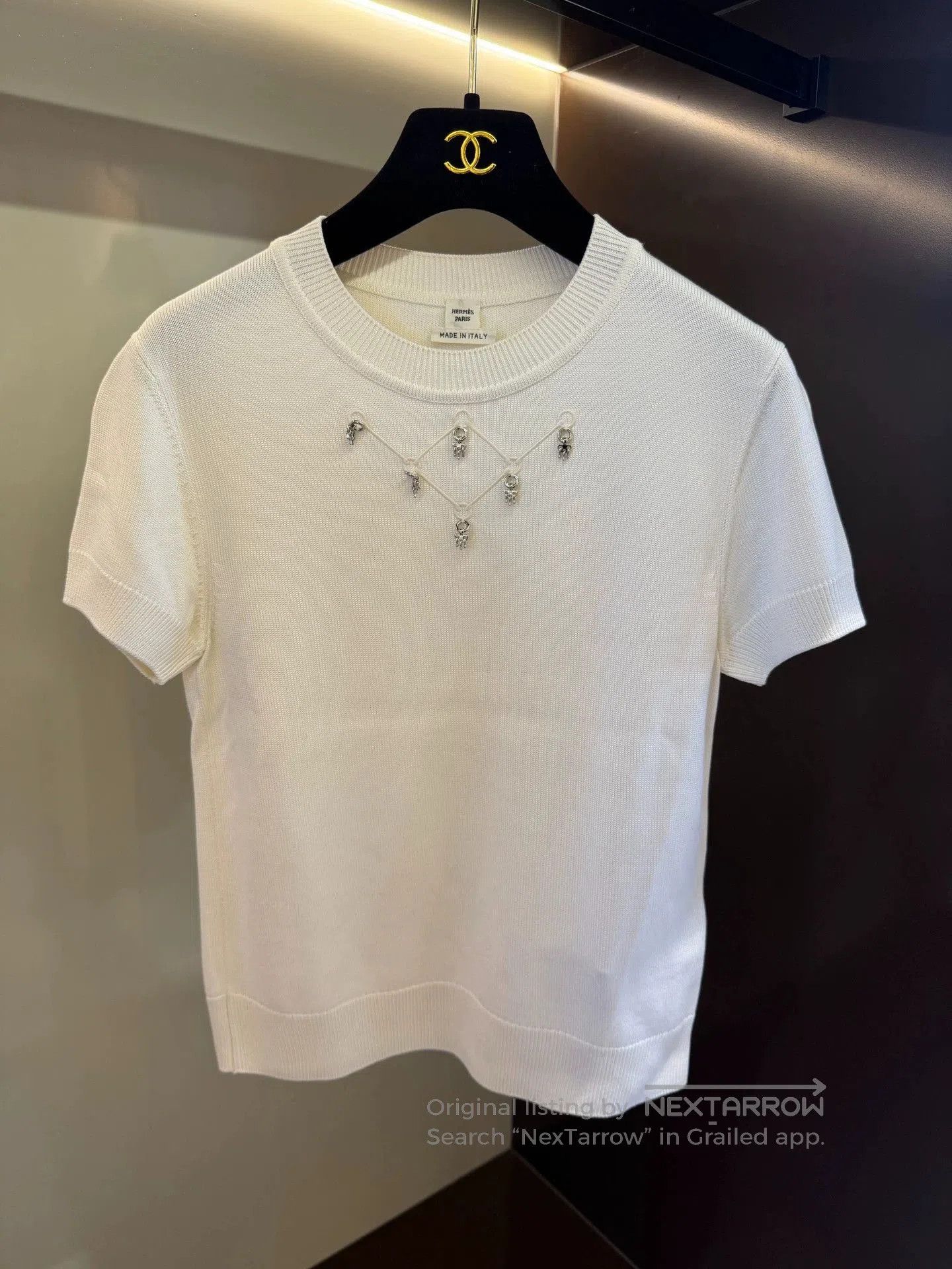 Hermes Hermes 2022 Diamond Knit Short Sleeve. Size US S / EU 44-46 / 1 - 1 Thumbnail