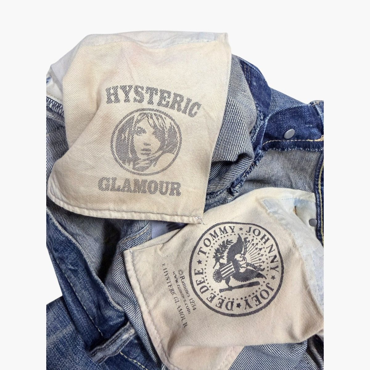Hysteric Glamour Vtg🔥Hysteric X Ramones Stud Distressed Jeans Size US 32 / EU 48 - 23 Thumbnail
