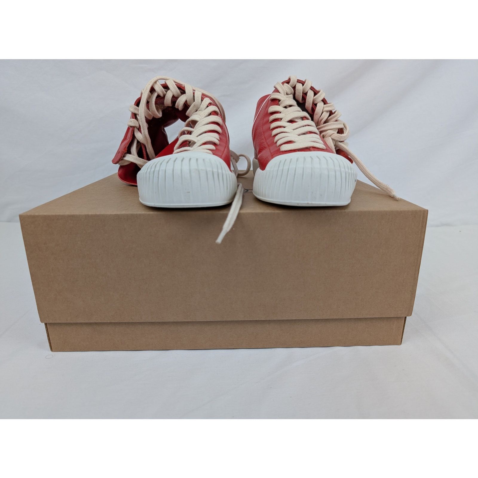 Vivienne Westwood o1rshd1 Lena Leather Boxing Boot in Red Size US 10 / EU 43 - 14 Thumbnail