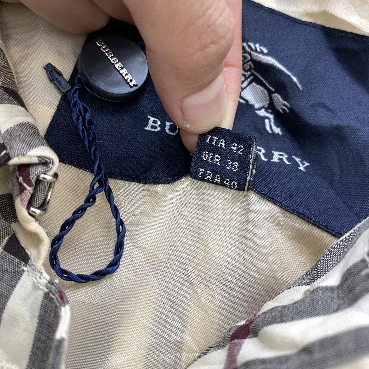 Burberry Vintage BURBERRYS LONDON Italy Nova Check Tartan Parka Coat Size US M / EU 48-50 / 2 - 7 Thumbnail
