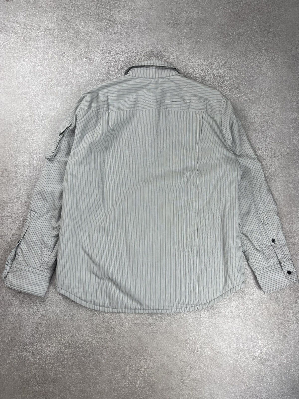 Helmut Lang Helmut Lang Striped Button Up Shirt Jacket Size L Size US L / EU 52-54 / 3 - 13 Thumbnail