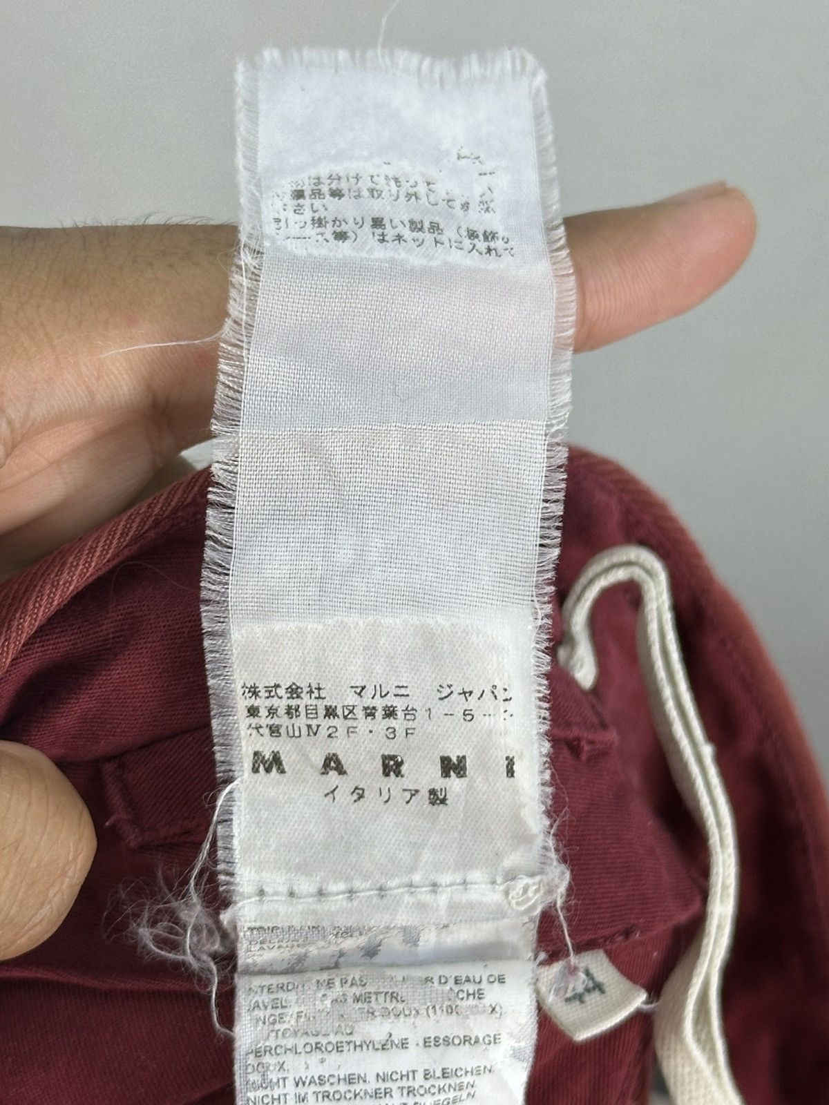 Marni Vintage Marni Maroon Short Pants Size US 30 / EU 46 - 14 Thumbnail