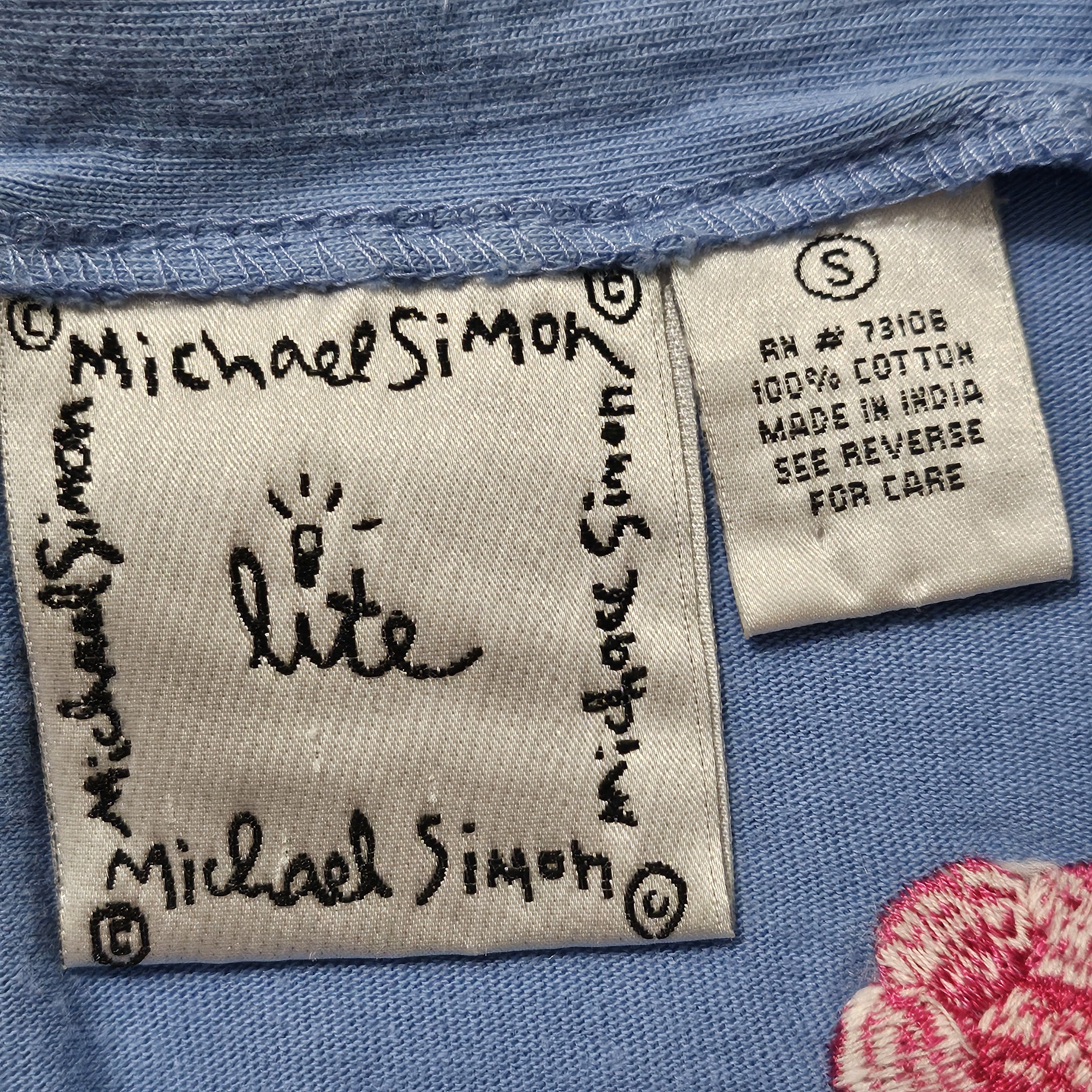 Vintage VTG Michael Simon Lite Flower Leaf Cardigan, Embroidered Size S / US 4 / IT 40 - 5 Thumbnail