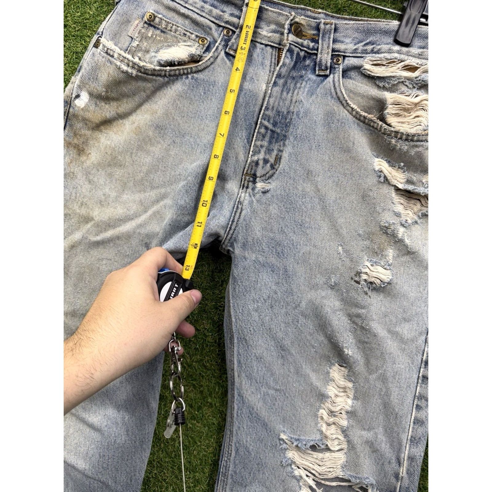 Carhartt Carhartt Jeans Mens 32x32 Relaxed Fit Light Wash Denim Workwear Blue 5-Pocket Design Mens Regular Jeans Size US 32 / EU 48 - 6 Thumbnail