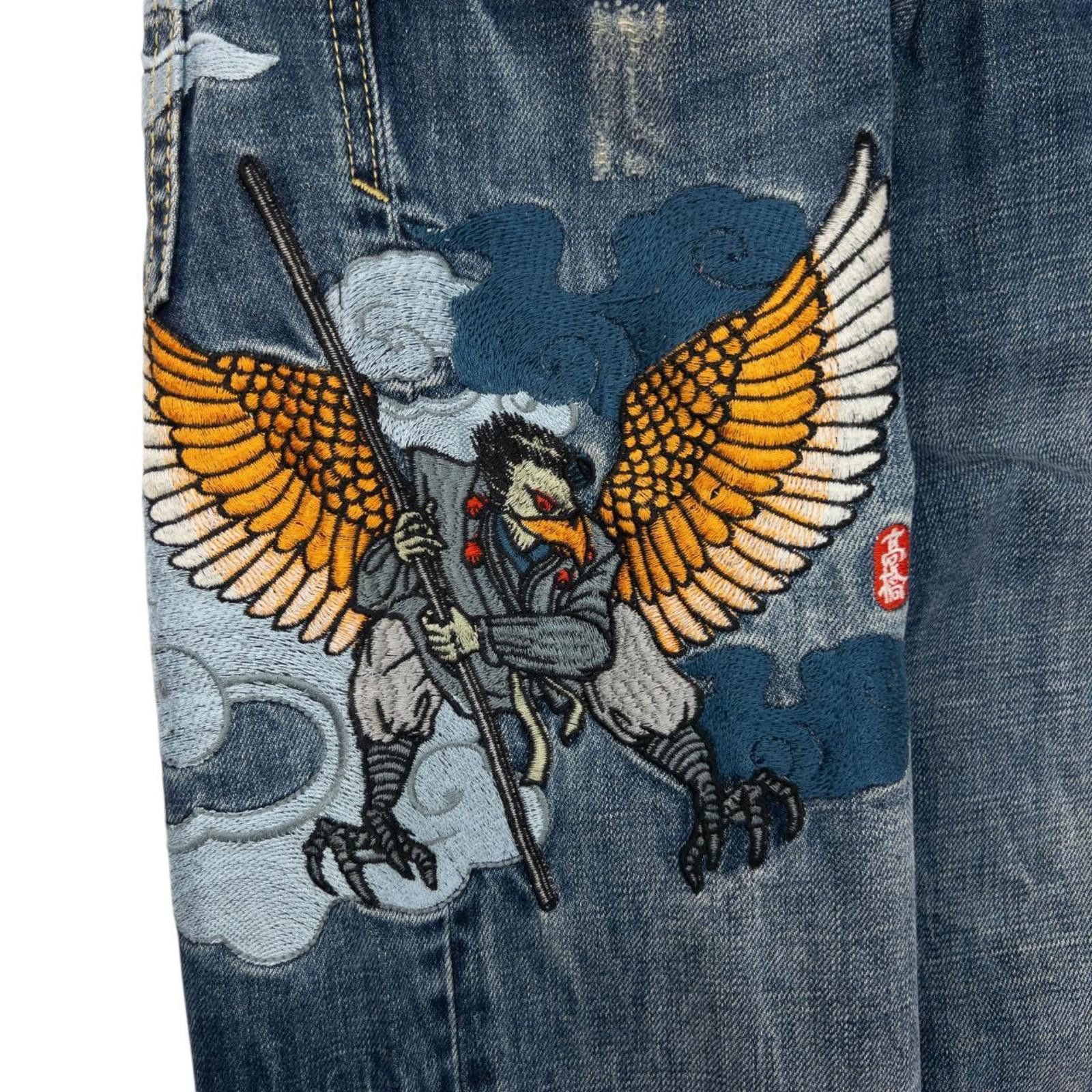Other Vintage Big Train Embroidered Eagle Denim Jeans Size W29 Size US 29 - 5 Thumbnail