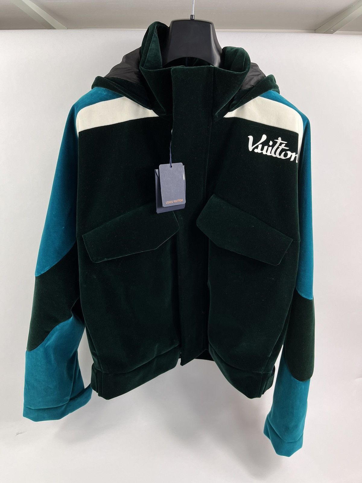 Louis Vuitton TECHNICAL TAPED VELOUR WINDBREAKER JACKET Size US XXL / EU 58 / 5 - 1 Thumbnail