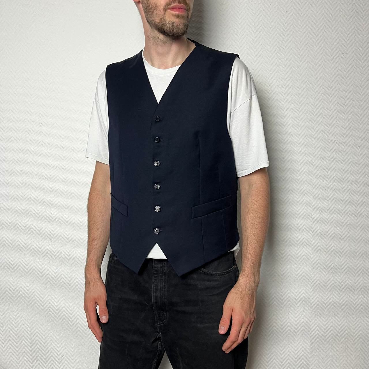 Gianfranco Ferre Gianfranko Ferre Classic Navy Blue Vest Gilet Size 44 USA Size US S / EU 44-46 / 1 - 9 Thumbnail