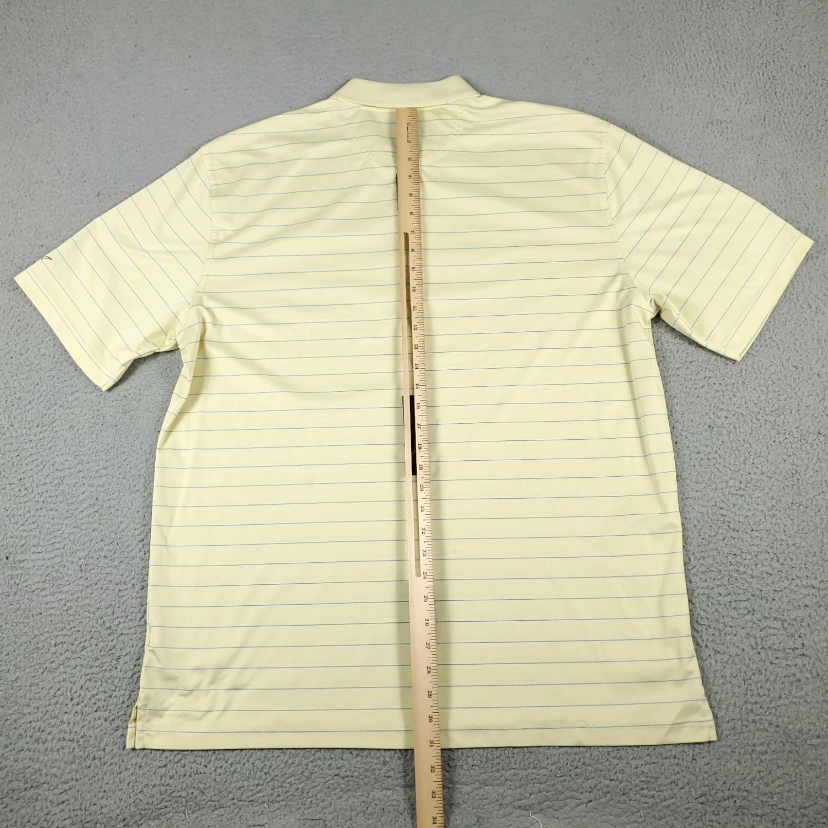 Vintage Greg Norman Polo Shirt Mens XL Yellow Striped Short Sleeve Golf Casual STAINED Size US XL / EU 56 / 4 - 7 Thumbnail