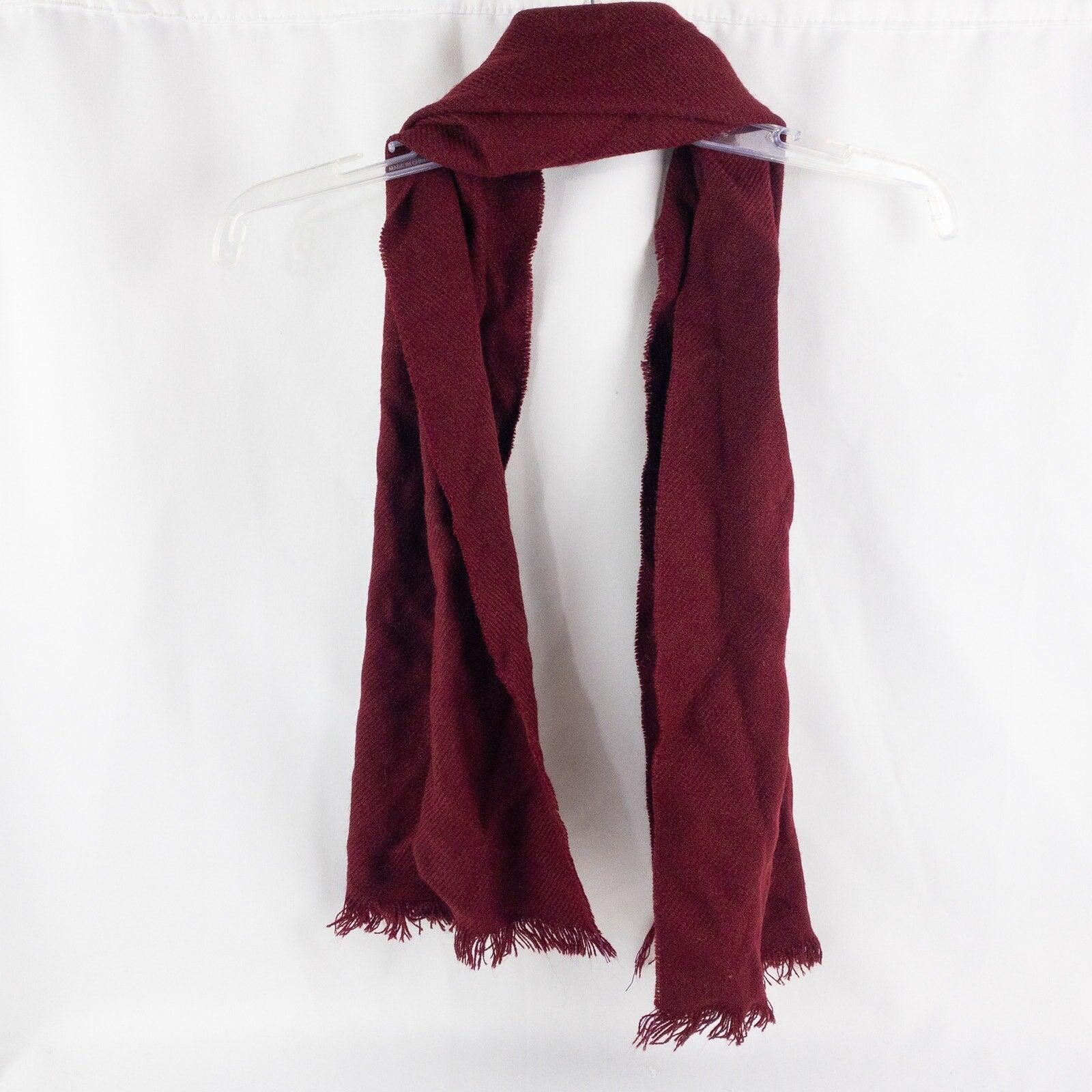 Other Beau Brummell Vintage Red Knit Scarf Mens Womens One Size Size ONE SIZE - 3 Thumbnail