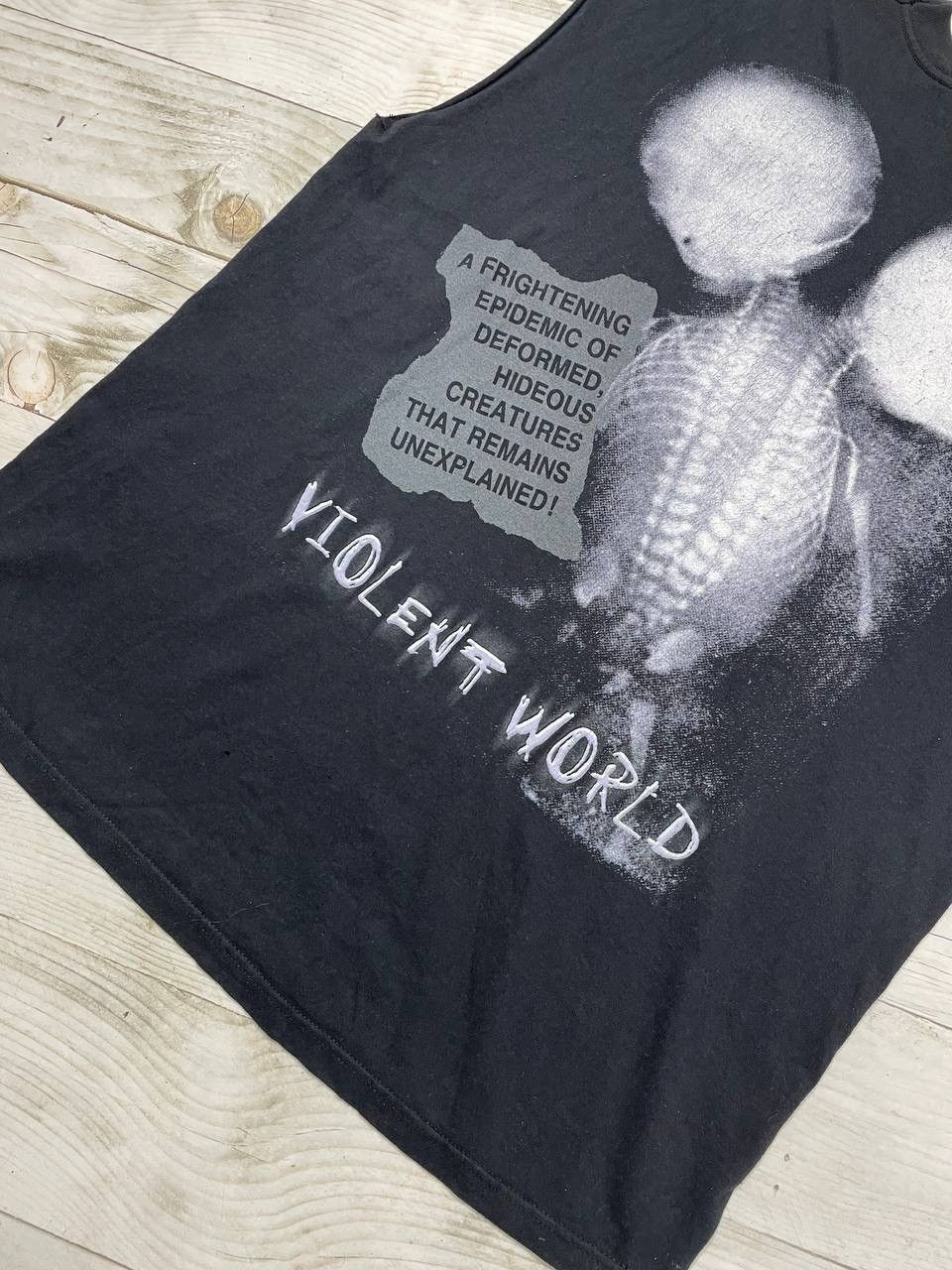 Band Tees Vintage Misfits Violent World 1999 Shirt Sleeveless Rock Y2K Size US XL / EU 56 / 4 - 11 Thumbnail