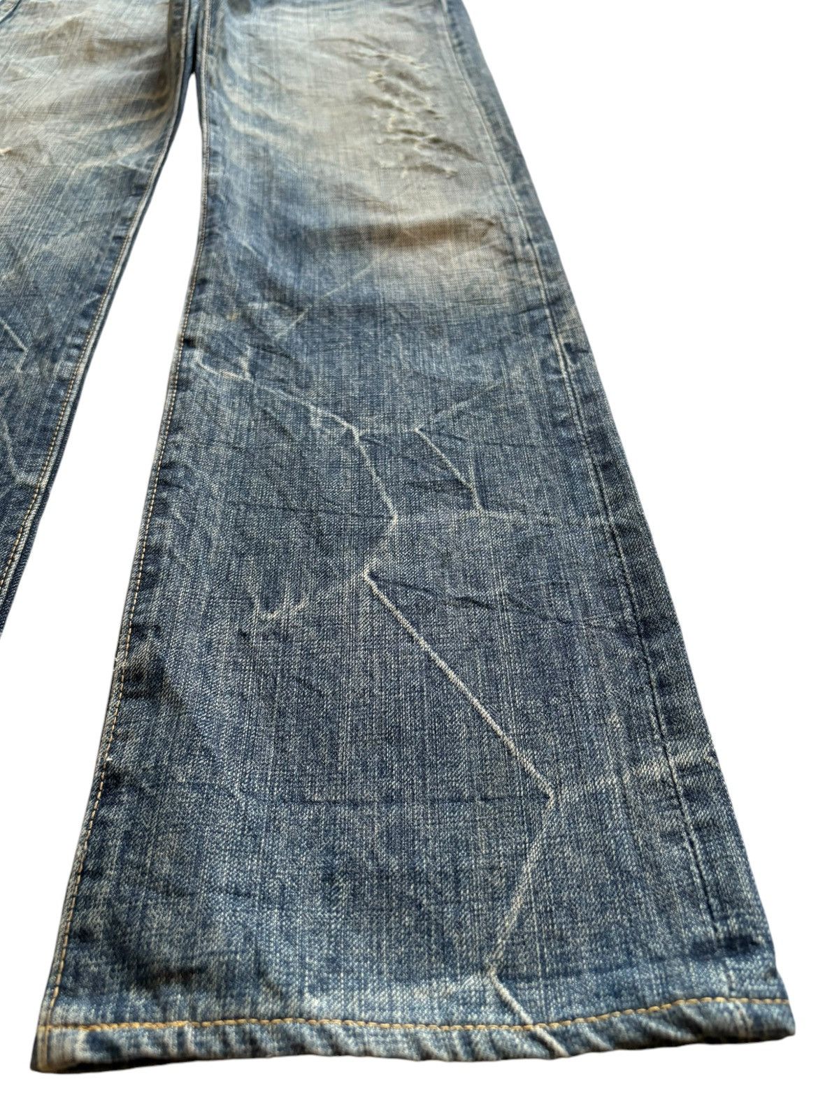 Eternal Vintage Japanese Eternal Mud Wash Distressed Loose Jeans Size US 30 / EU 46 - 7 Thumbnail