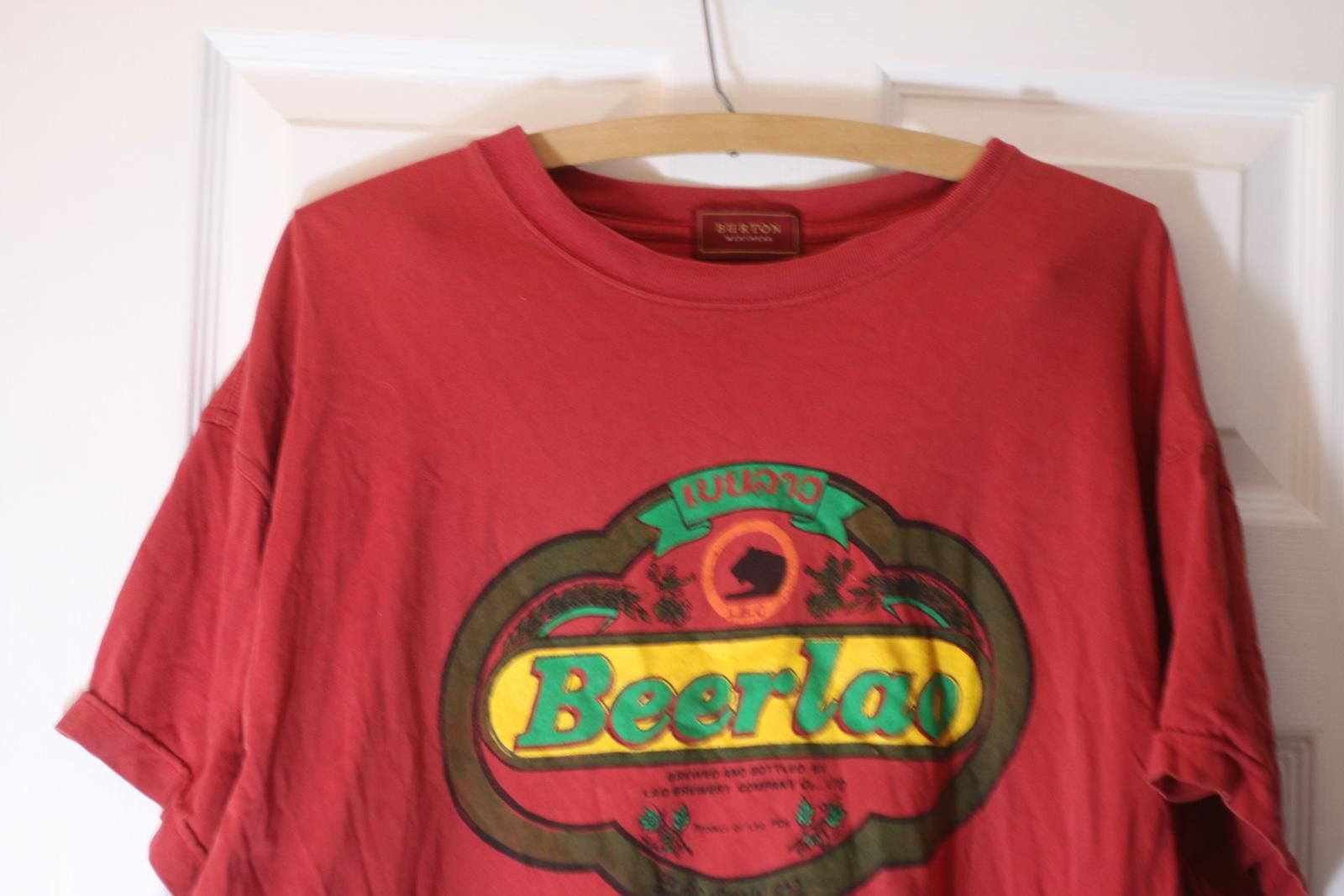 Other Burton Menswear Beerlao T-Shirt Red Laos Beer Graphic Mens Size L / US 10 / IT 46 - 2 Thumbnail